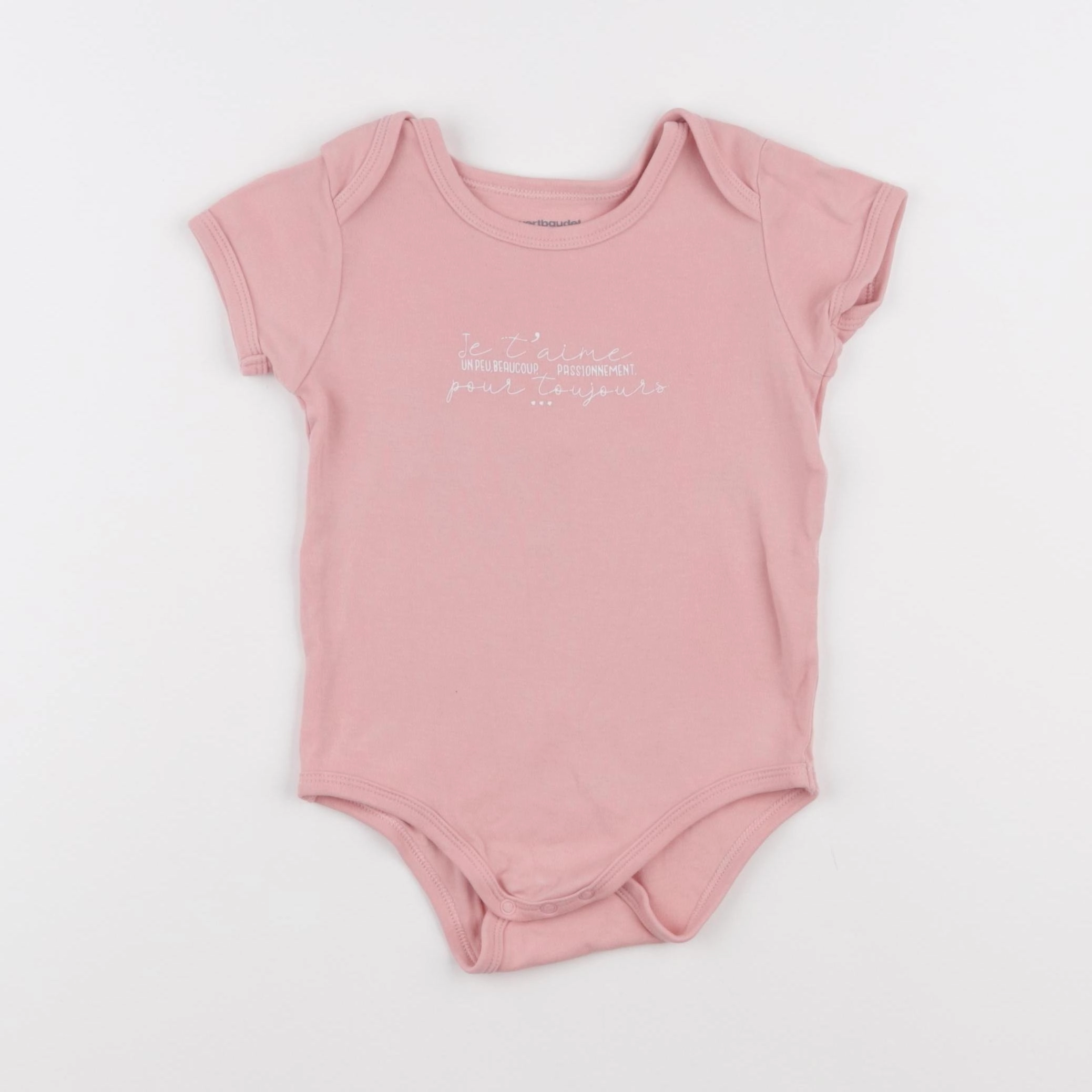 Vertbaudet - body rose - 24 mois