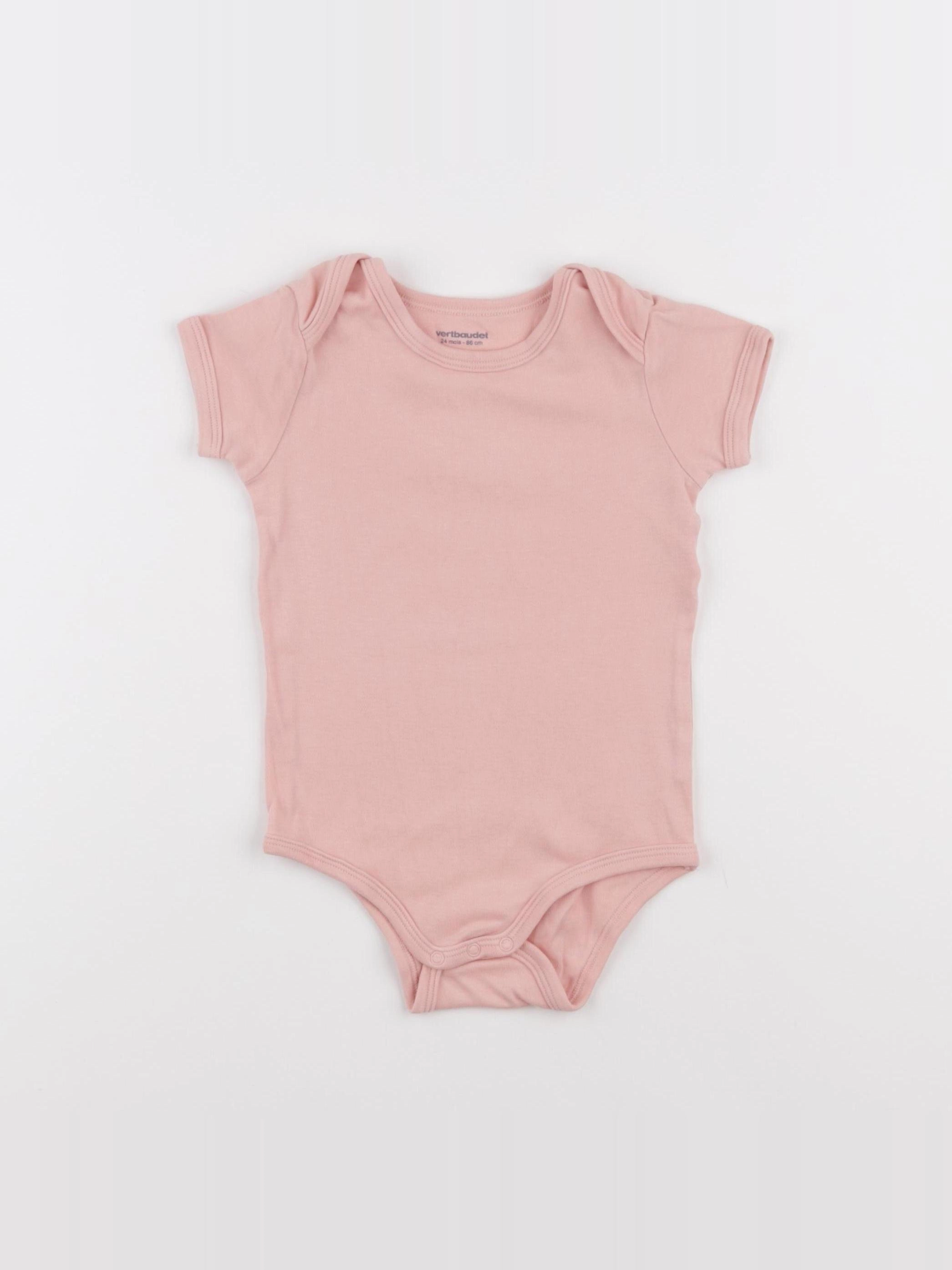 Vertbaudet - body rose - 24 mois