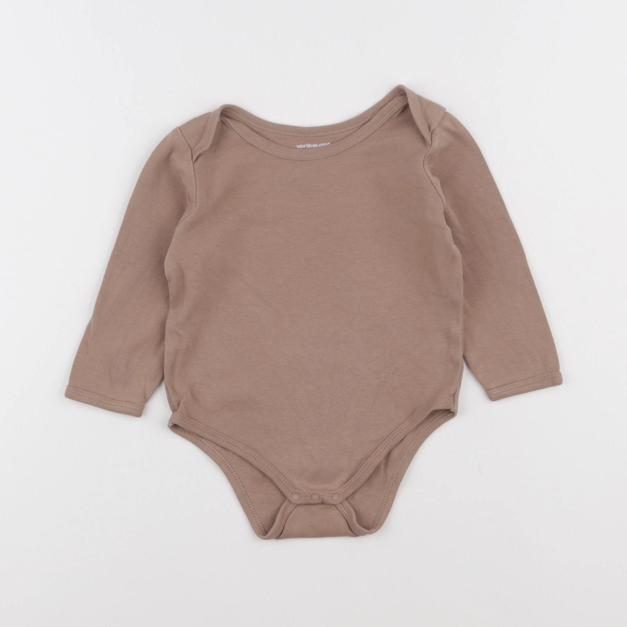Vertbaudet - body marron - 24 mois