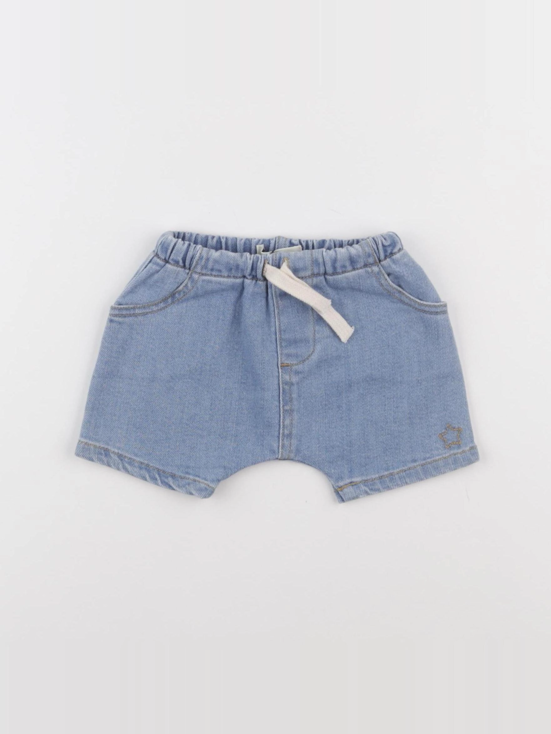 Tocoto vintage - short bleu - 6 mois