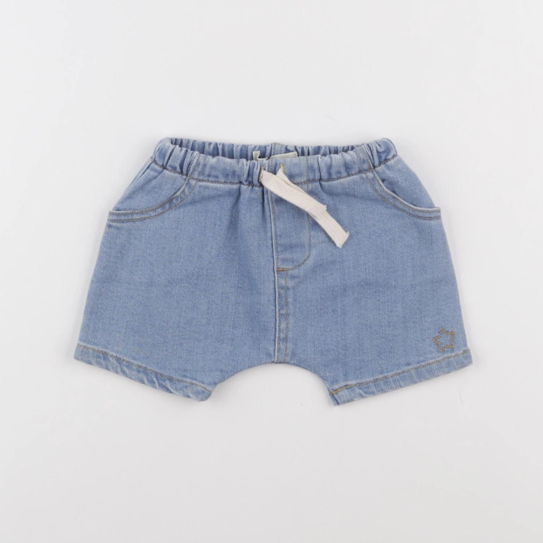 Tocoto vintage - short bleu - 6 mois
