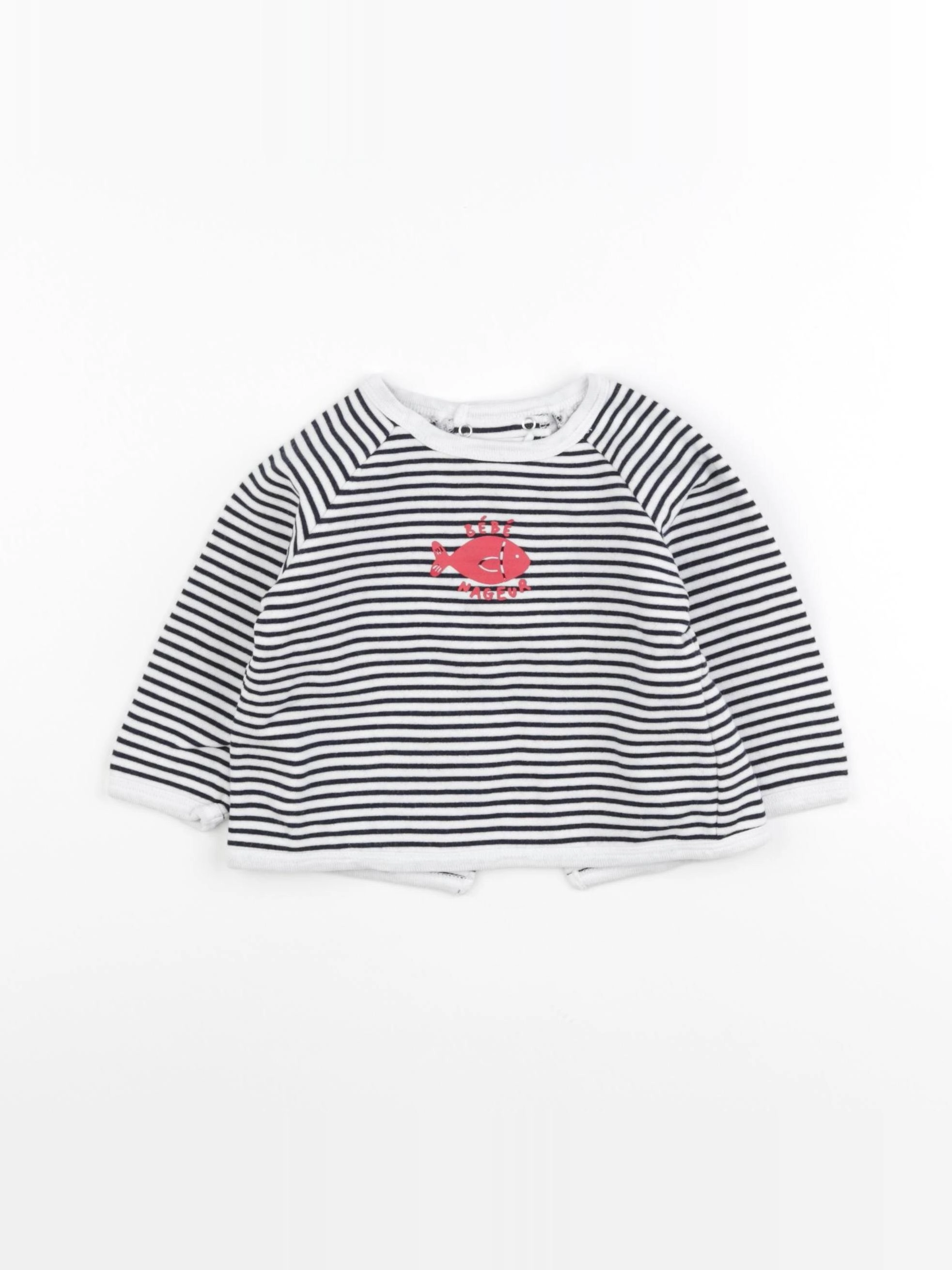 Boutchou - sweat blanc - 12 mois