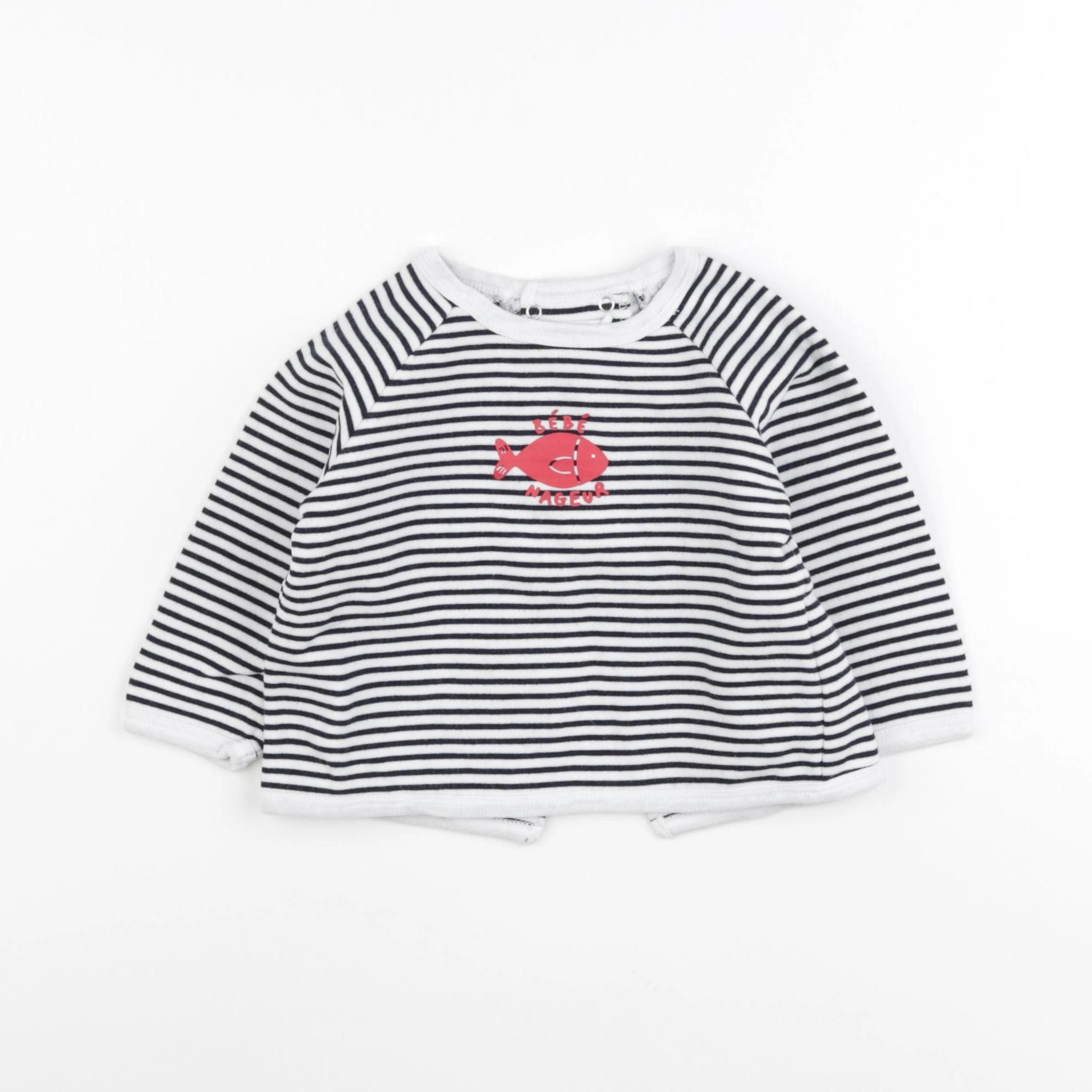 Boutchou - sweat blanc - 12 mois