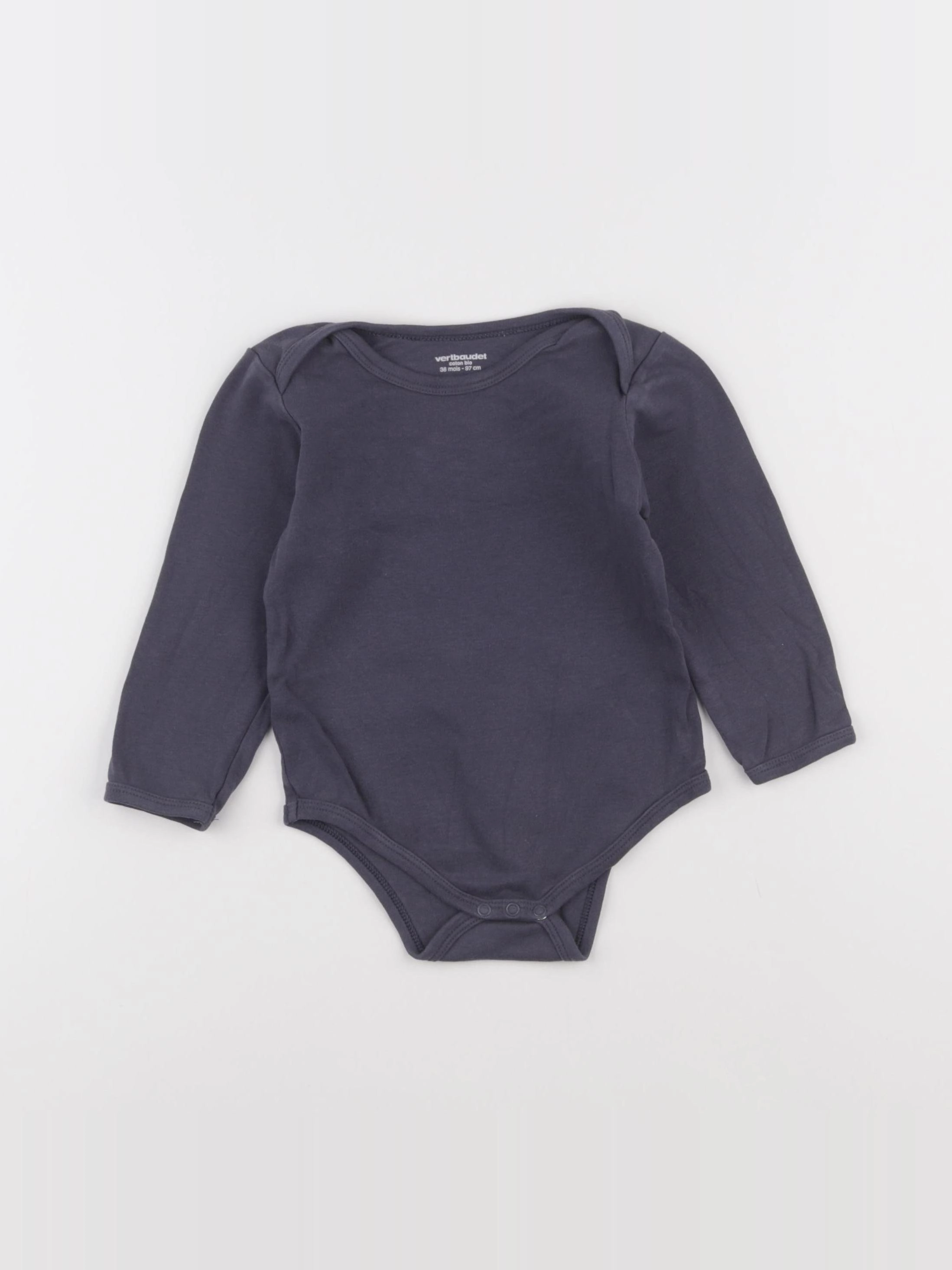 Vertbaudet - body gris - 36 mois
