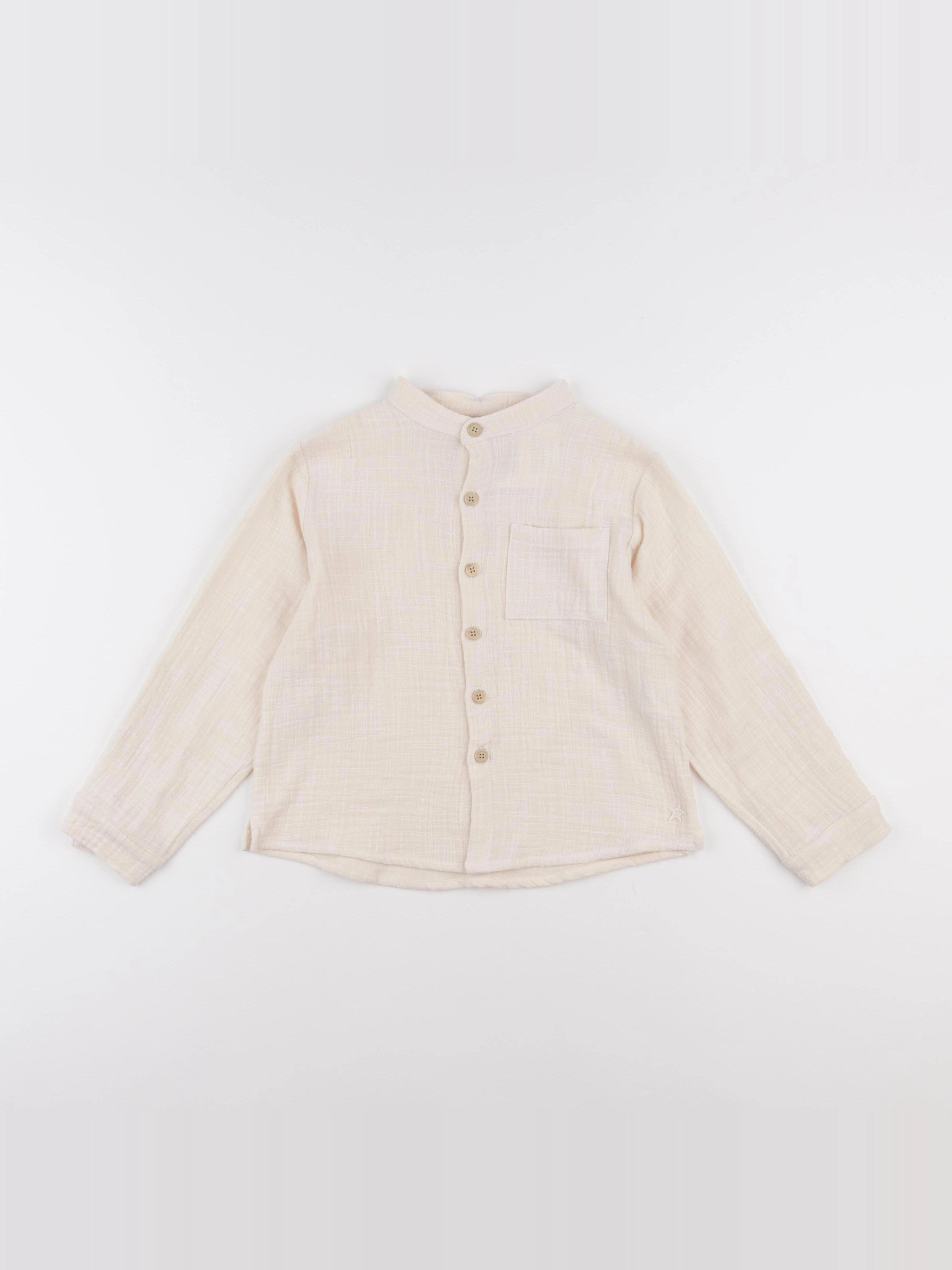 Tocoto vintage - chemise beige - 3 ans