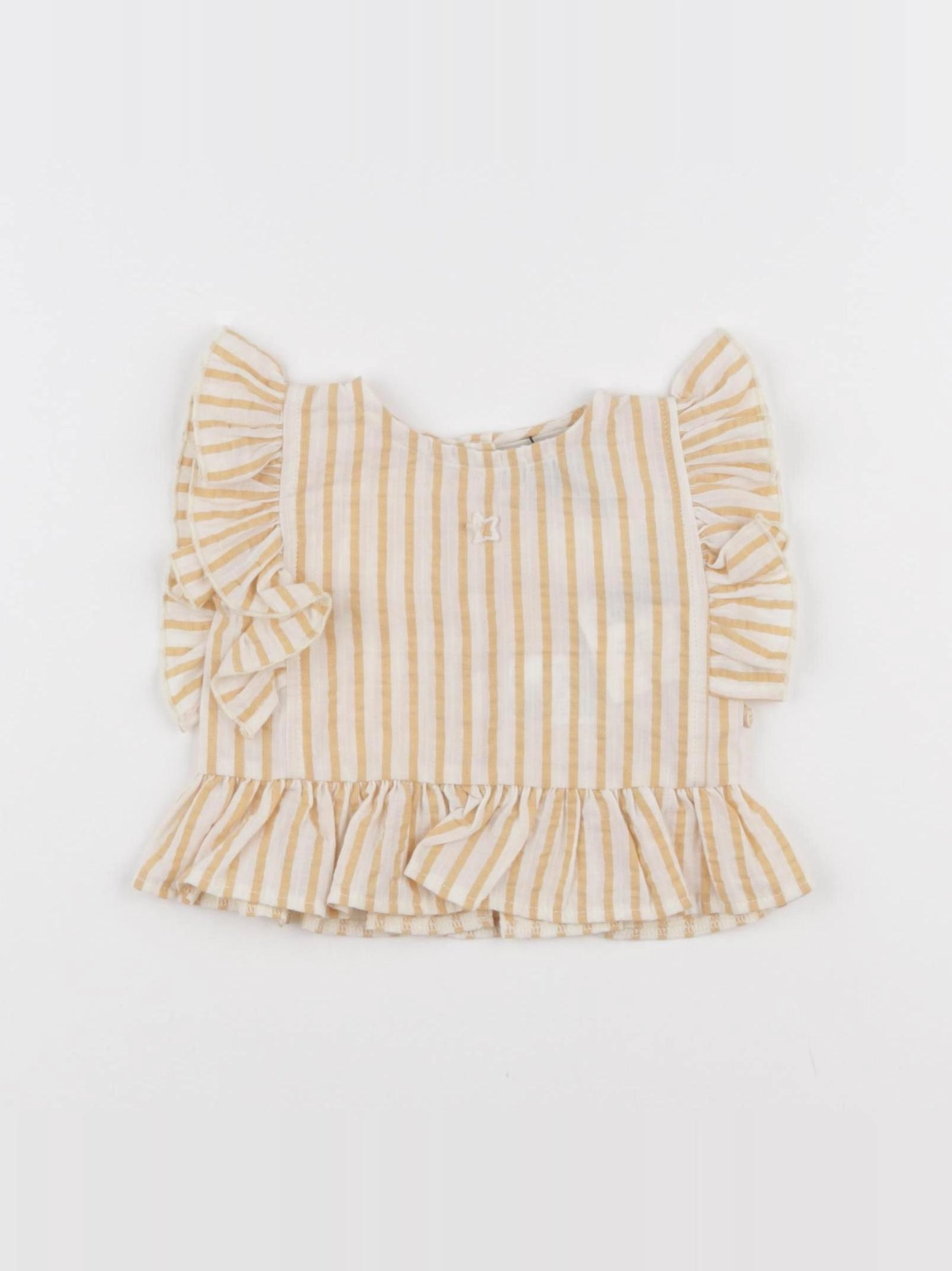 Tocoto vintage - blouse blanc, jaune - 3 mois