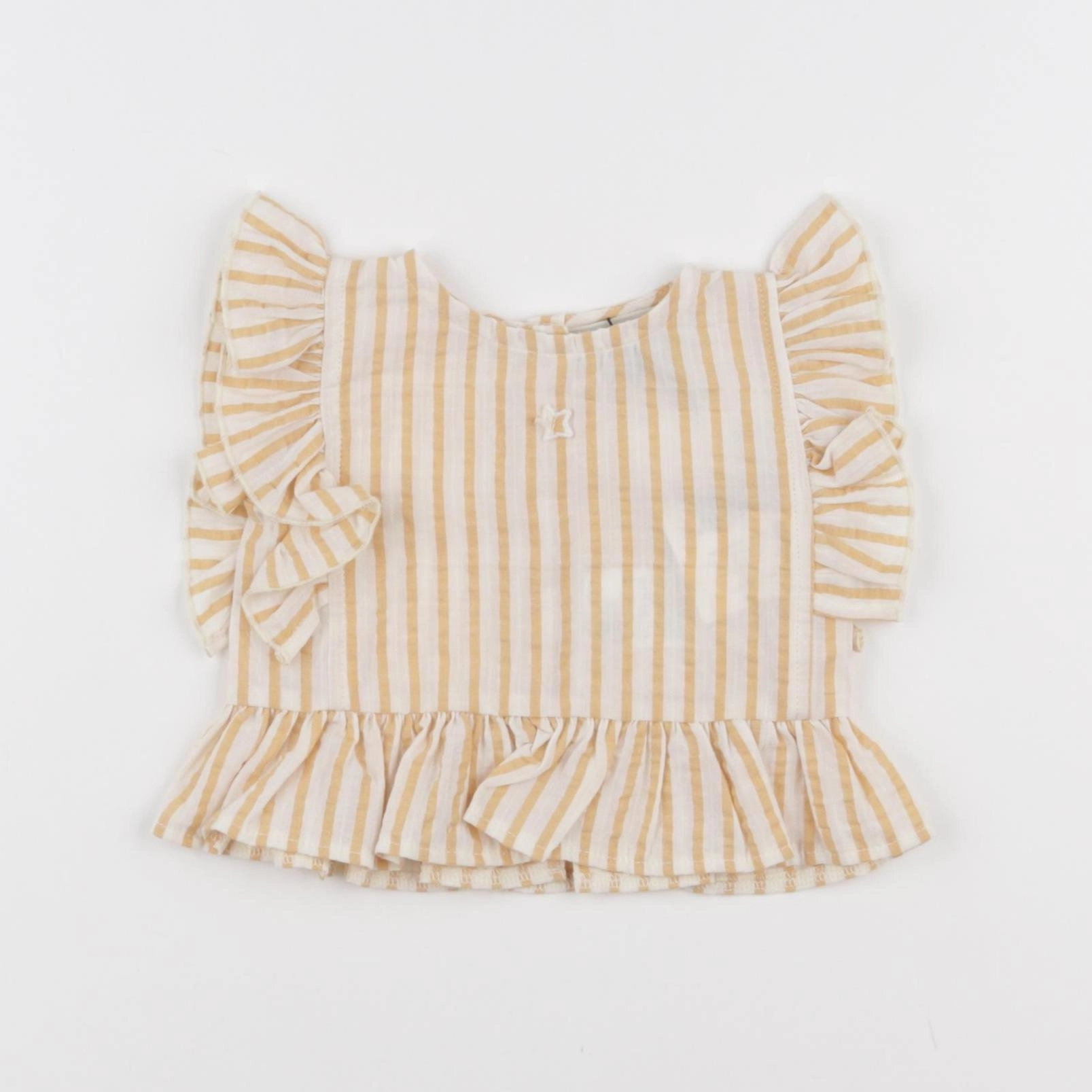 Tocoto vintage - blouse blanc, jaune - 3 mois