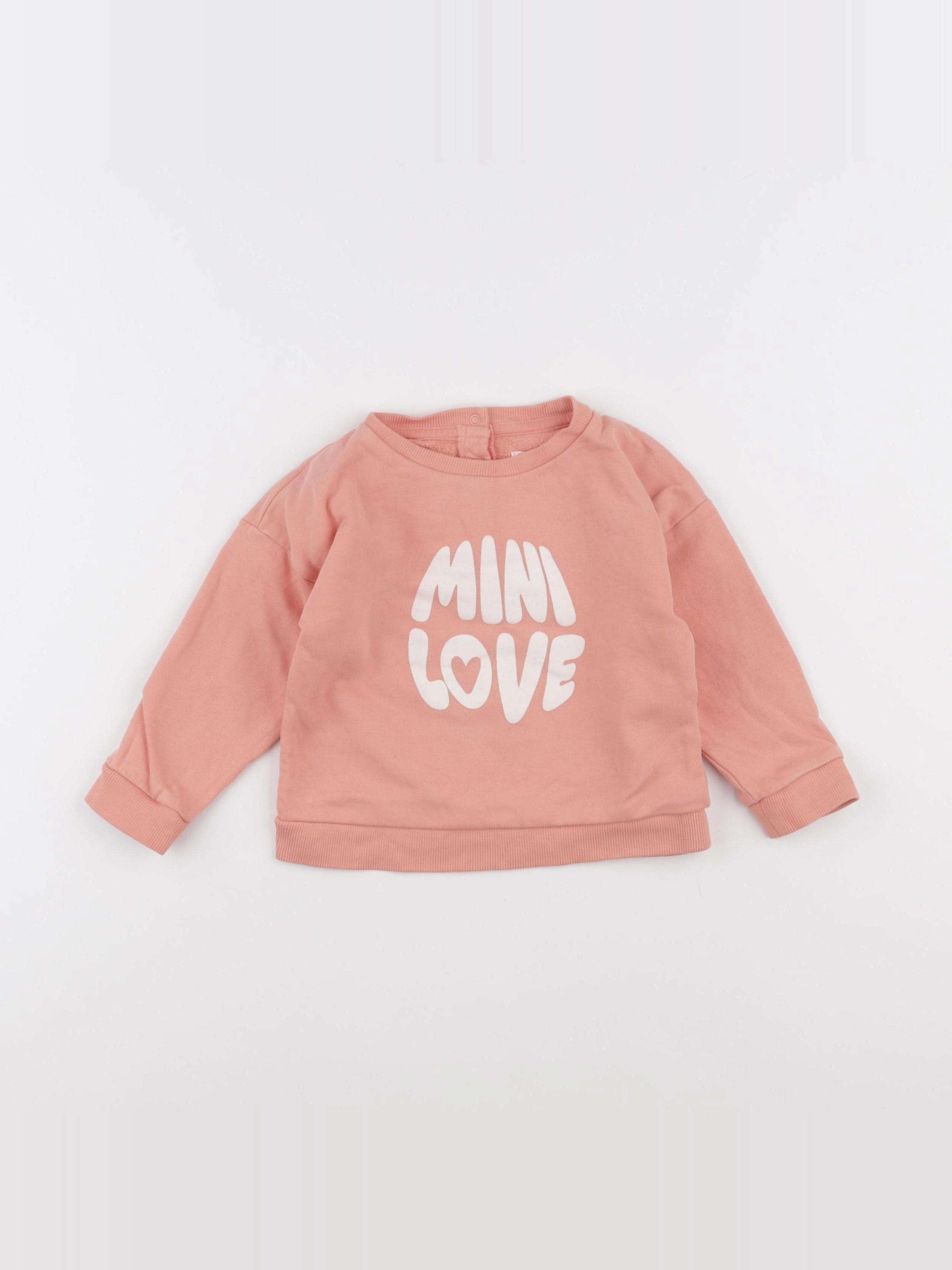 Vertbaudet - sweat rose - 24 mois