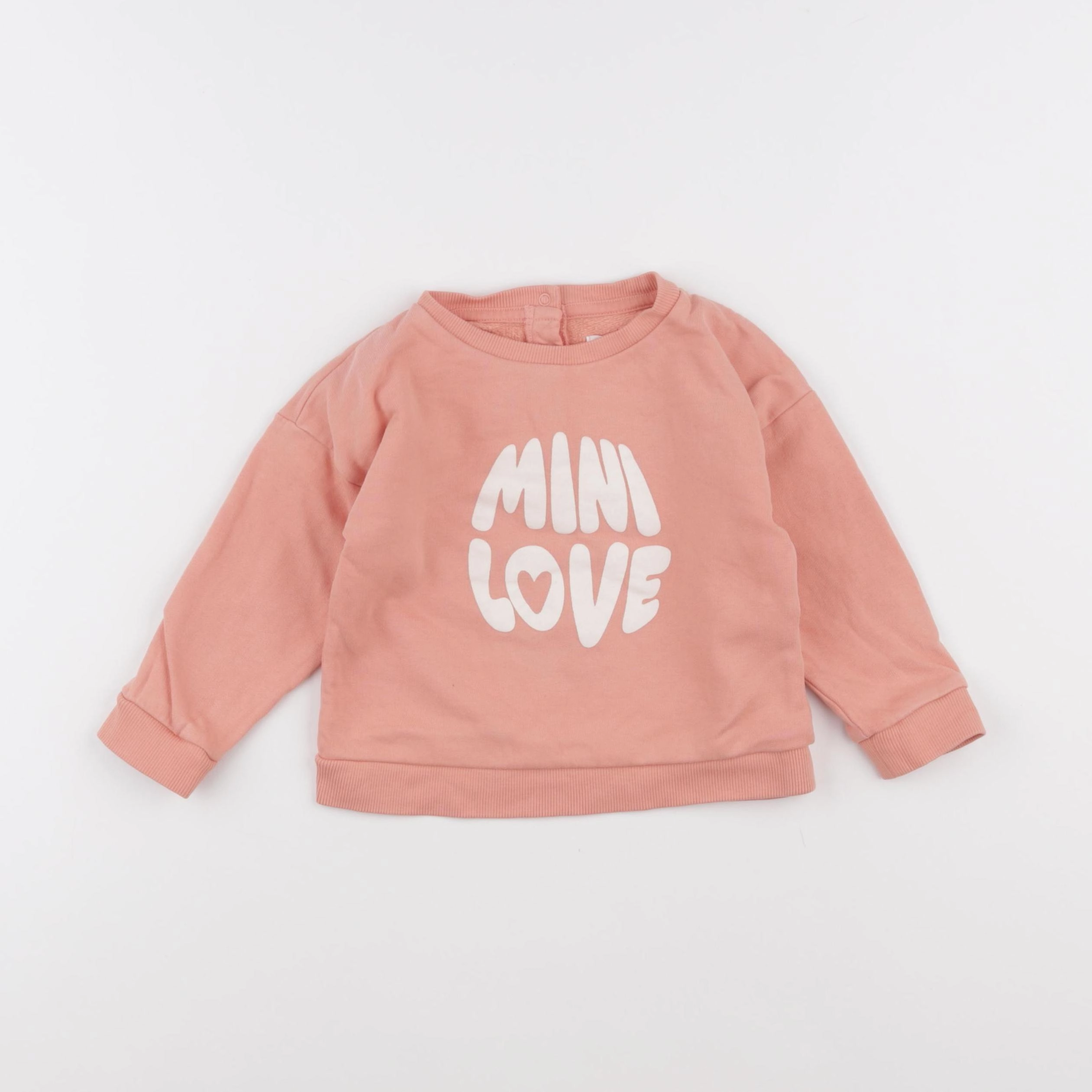 Vertbaudet - sweat rose - 24 mois