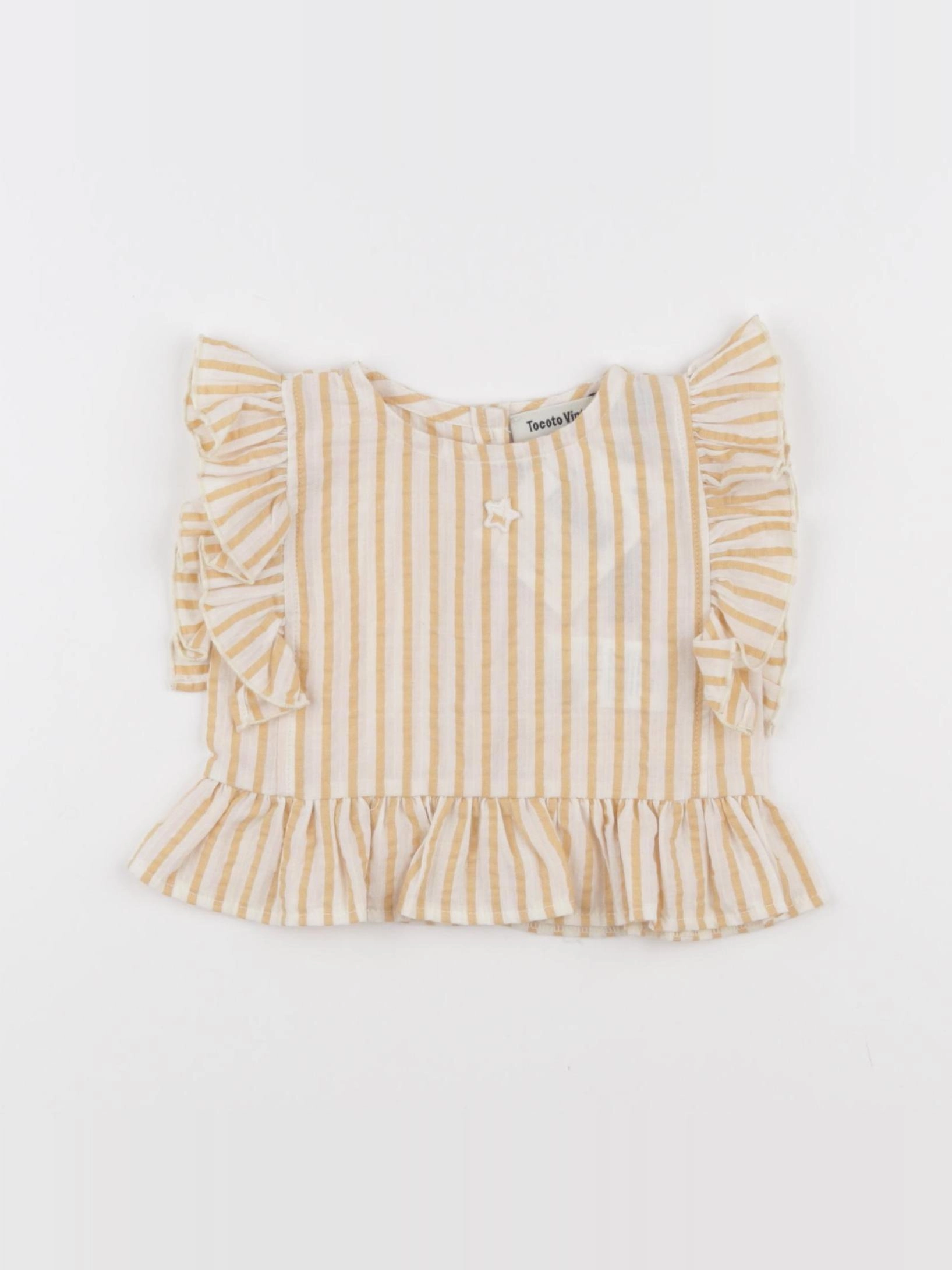 Tocoto vintage - blouse blanc, jaune - 6 mois