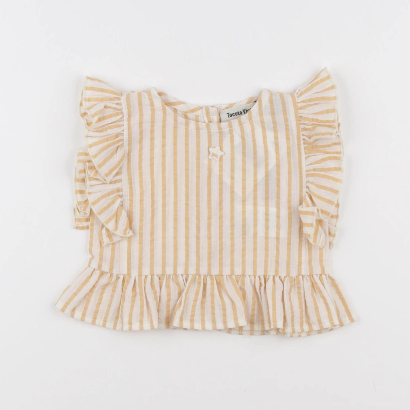 Tocoto vintage - blouse blanc, jaune - 6 mois