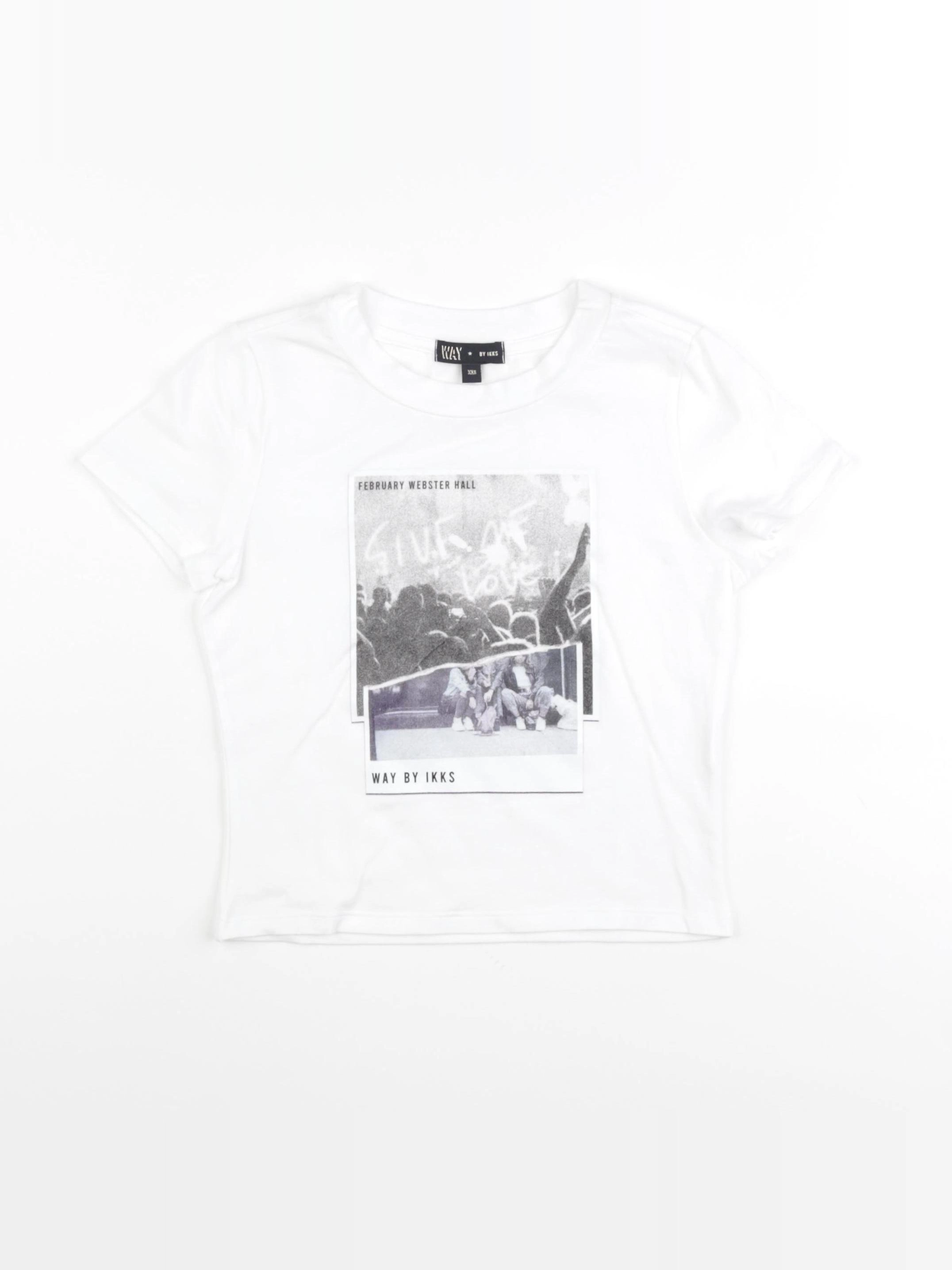 IKKS - tee-shirt blanc - 10 ans