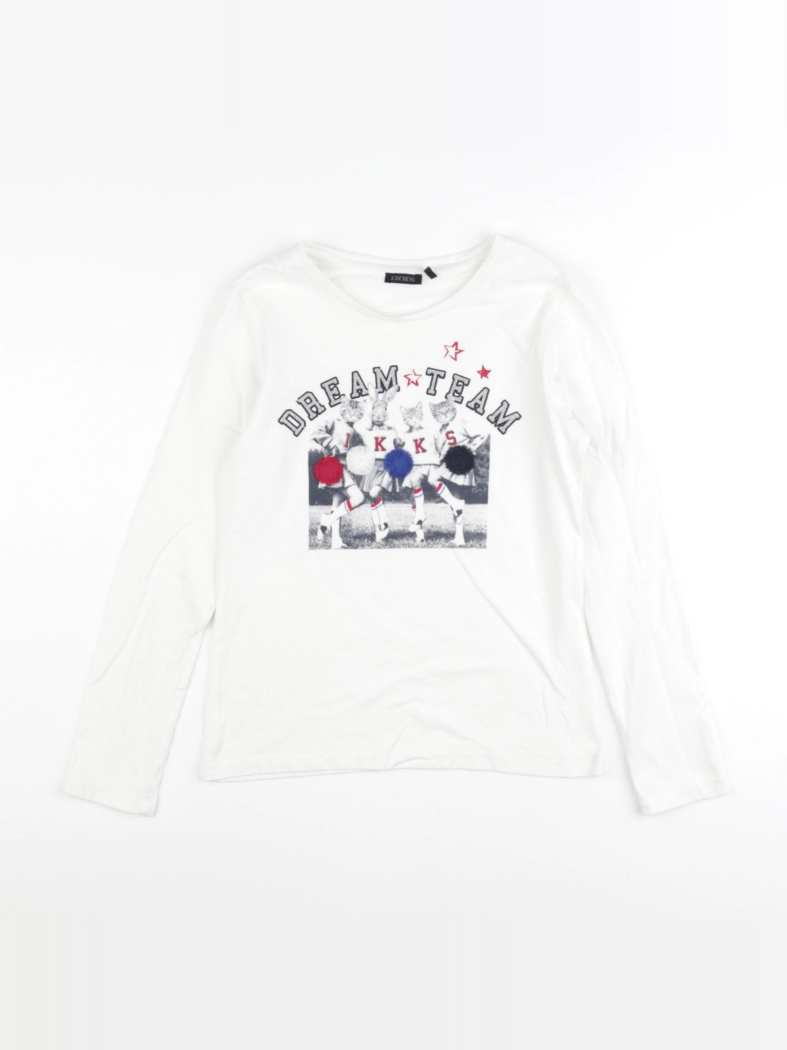 IKKS - tee-shirt blanc - 10 ans