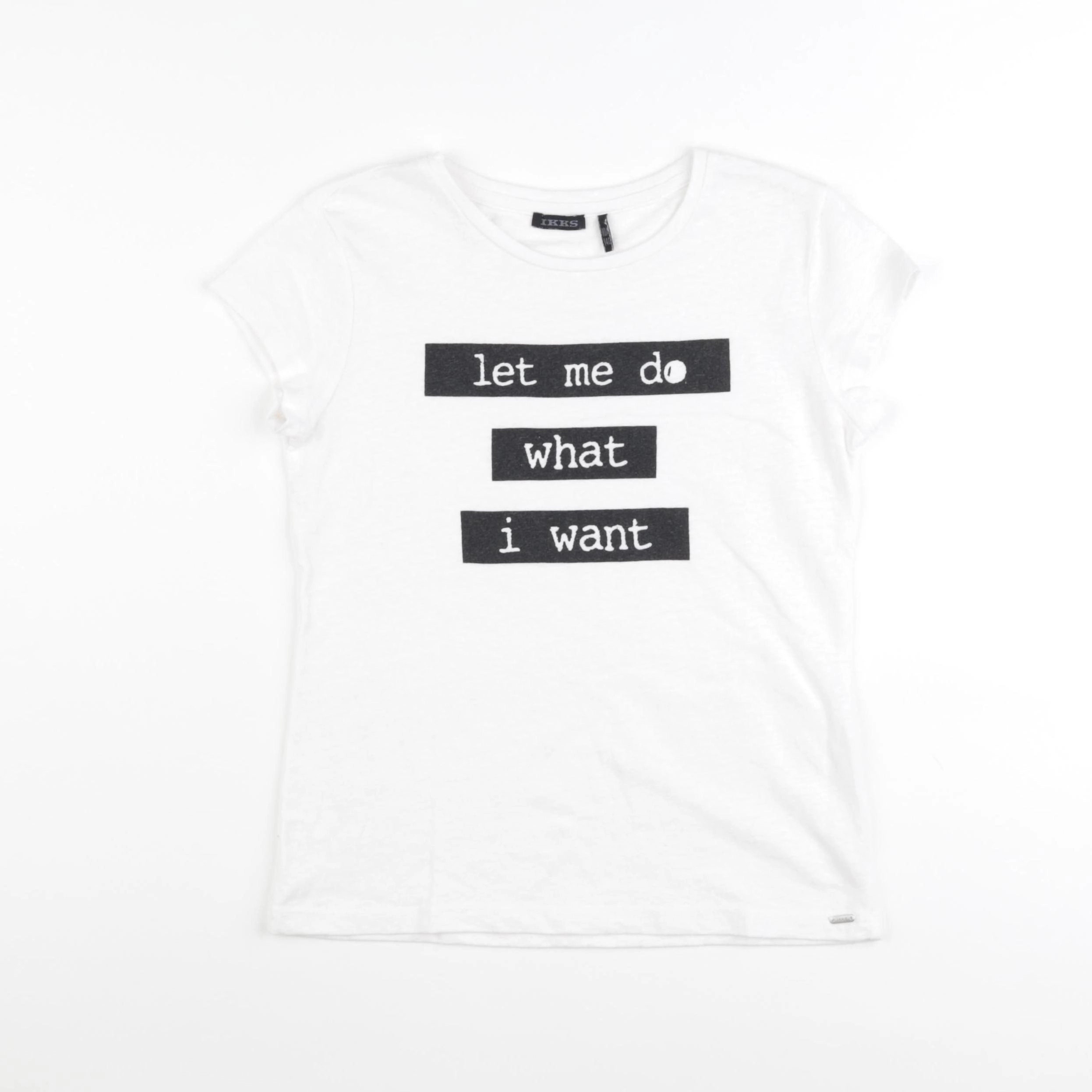 IKKS - tee-shirt blanc - 10 ans