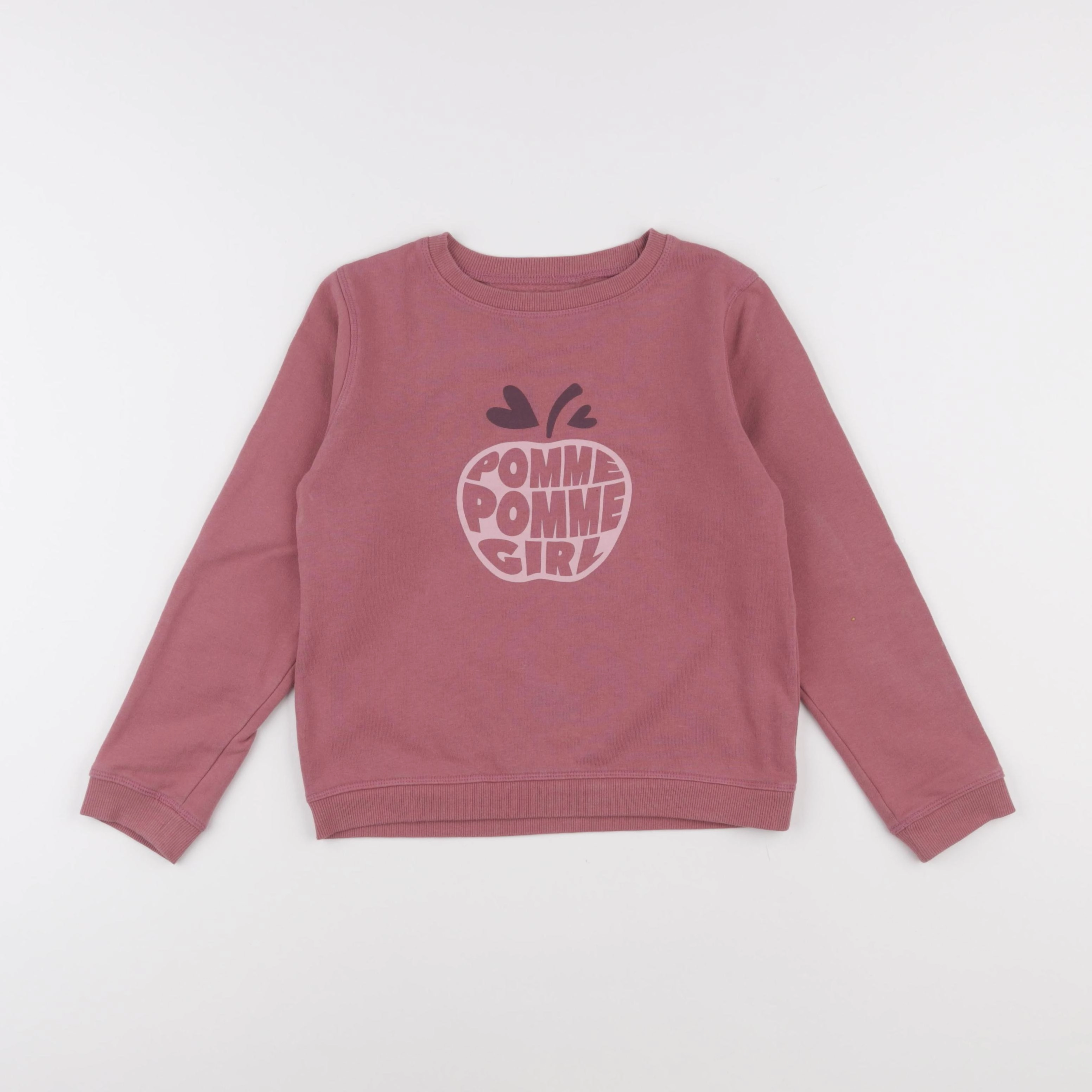 Vertbaudet - sweat violet - 8 ans