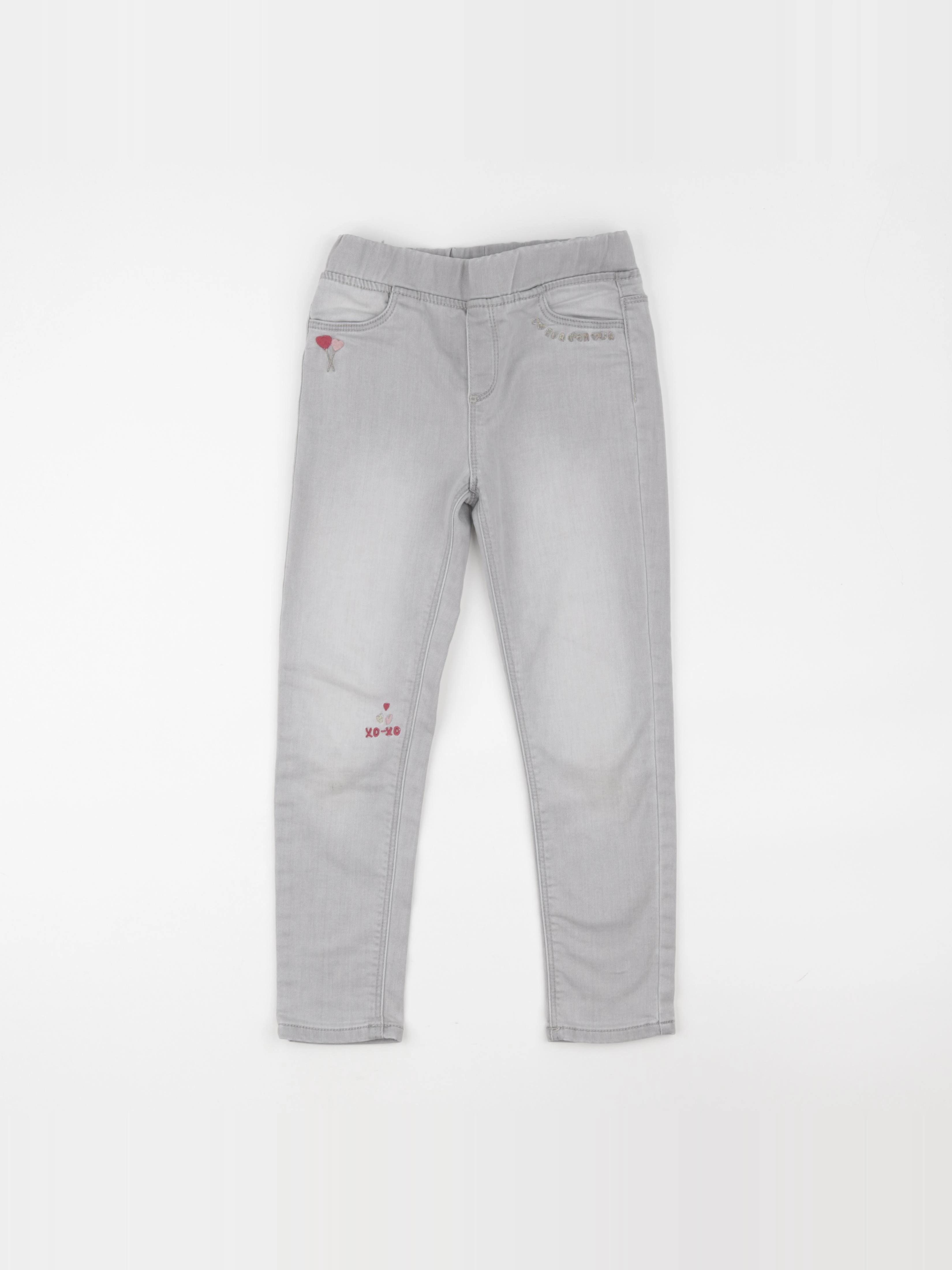Vertbaudet - jegging gris - 8 ans