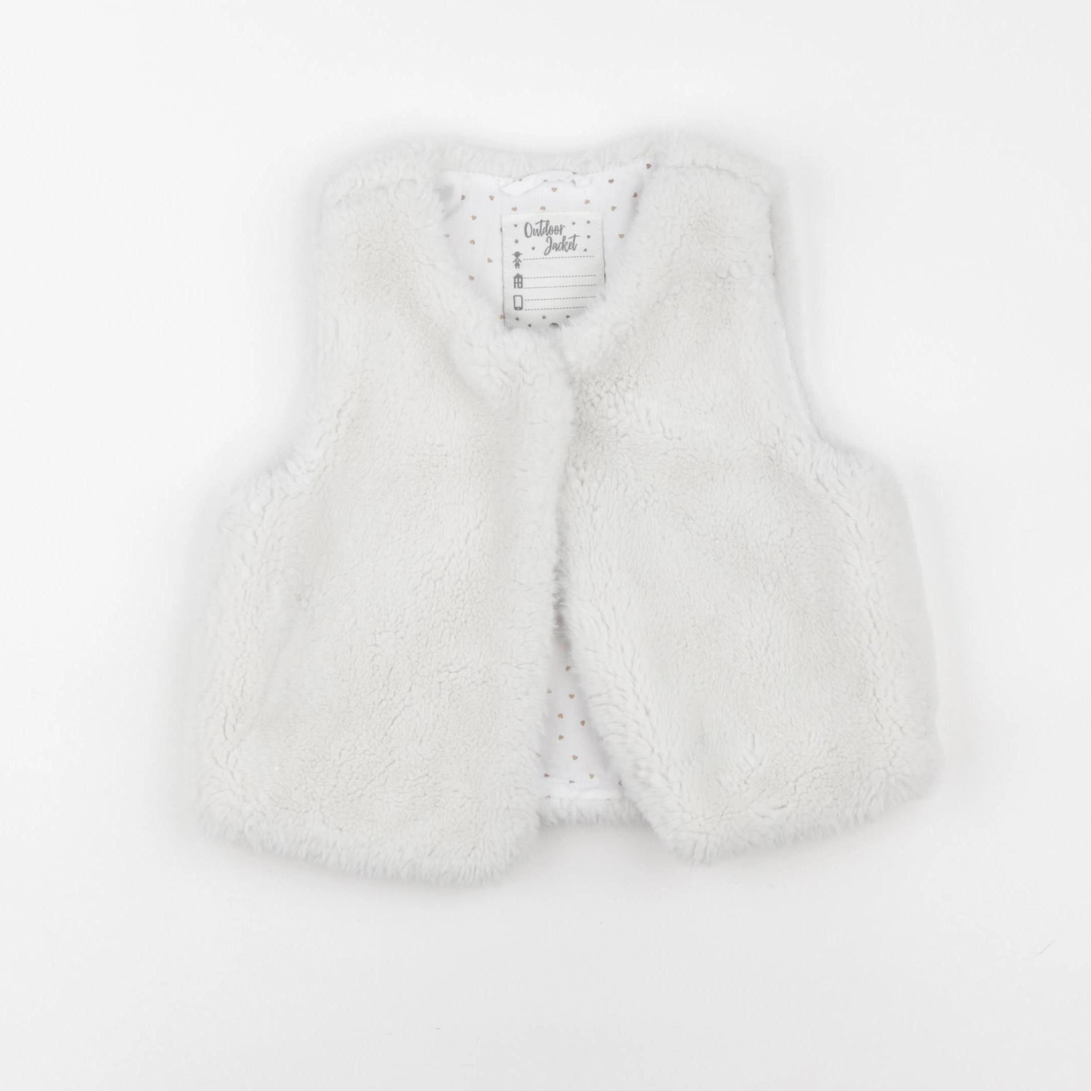 Vertbaudet - gilet blanc - 6 ans