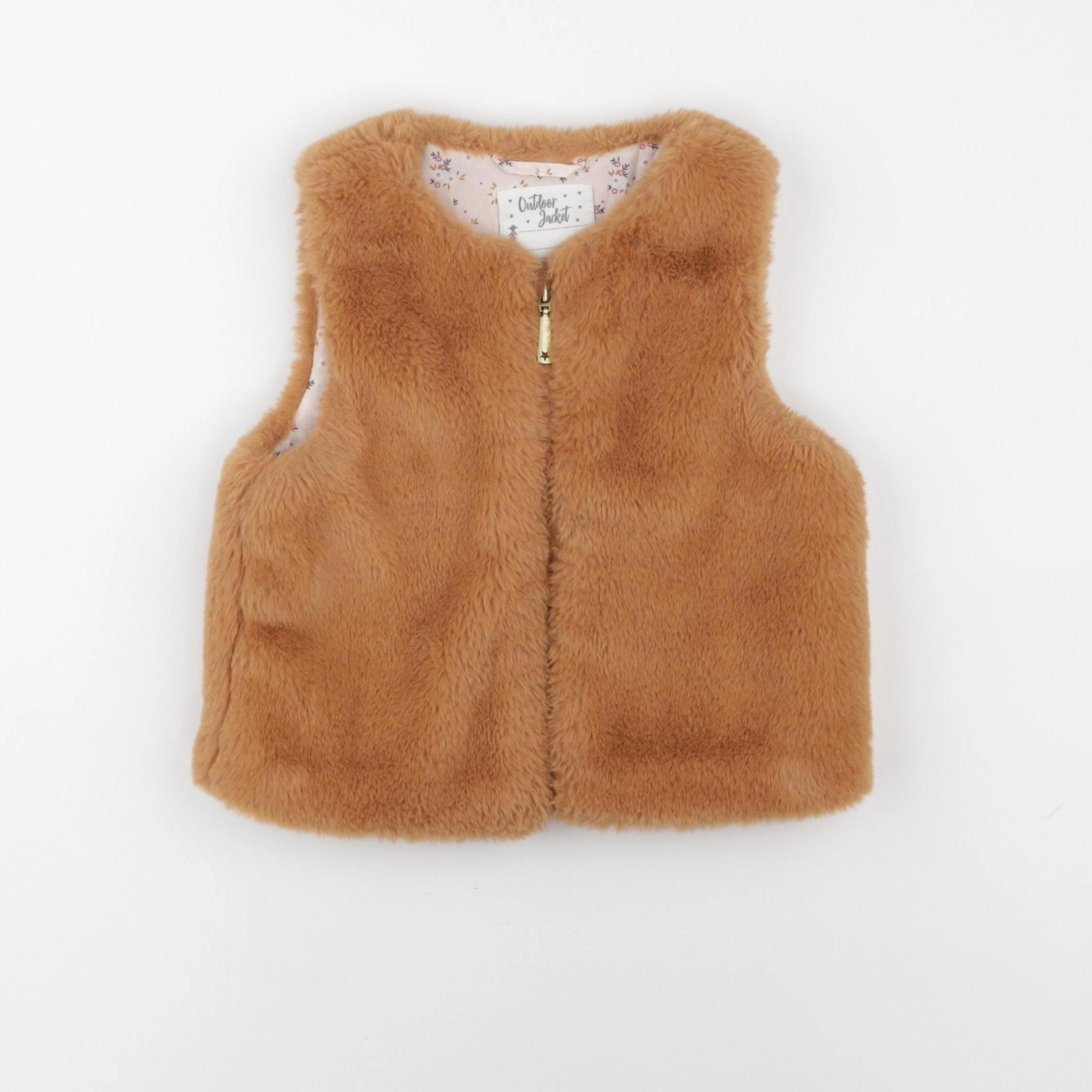 Vertbaudet - gilet marron - 6 ans