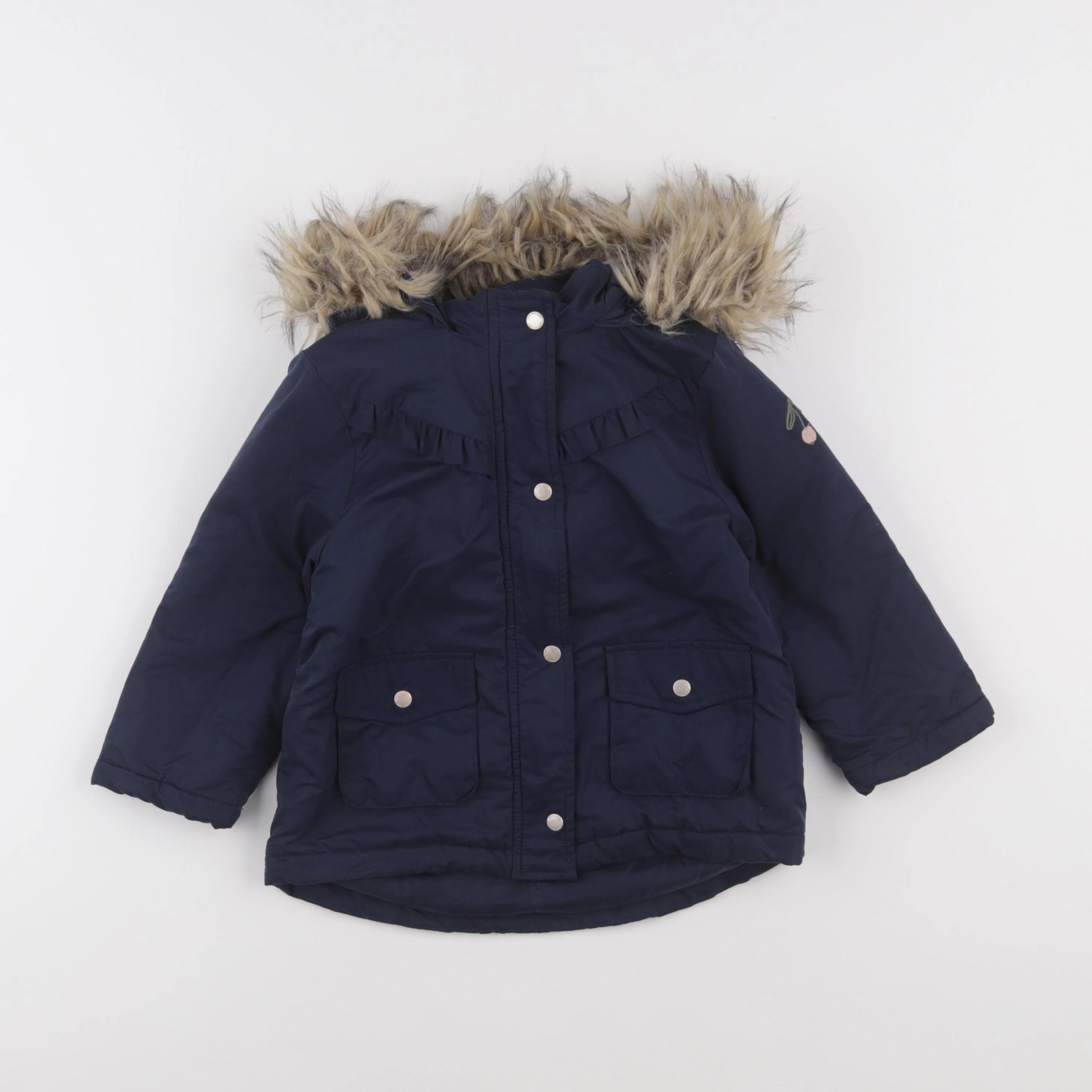 Vertbaudet - parka bleu - 3 ans