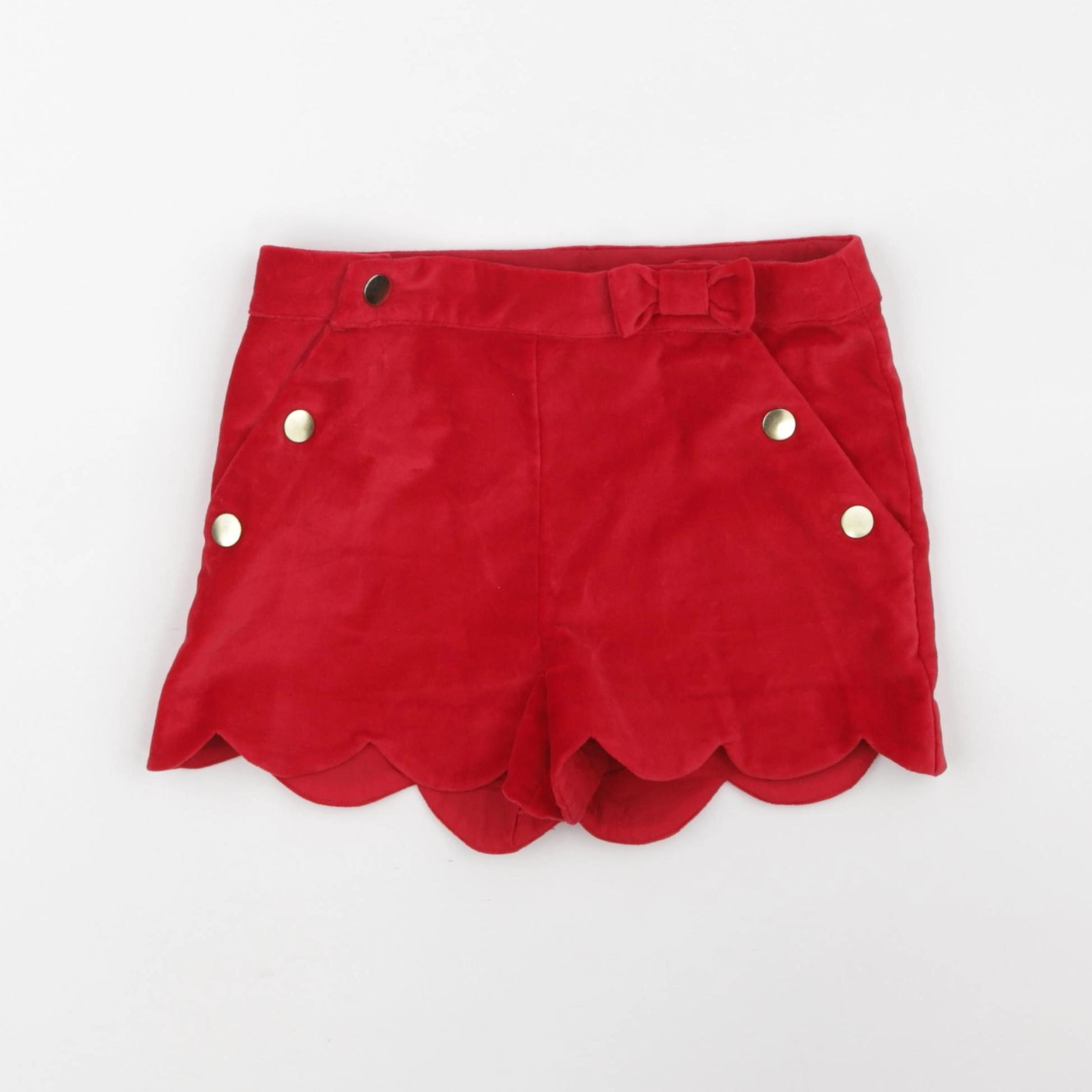Vertbaudet - short rouge - 6 ans