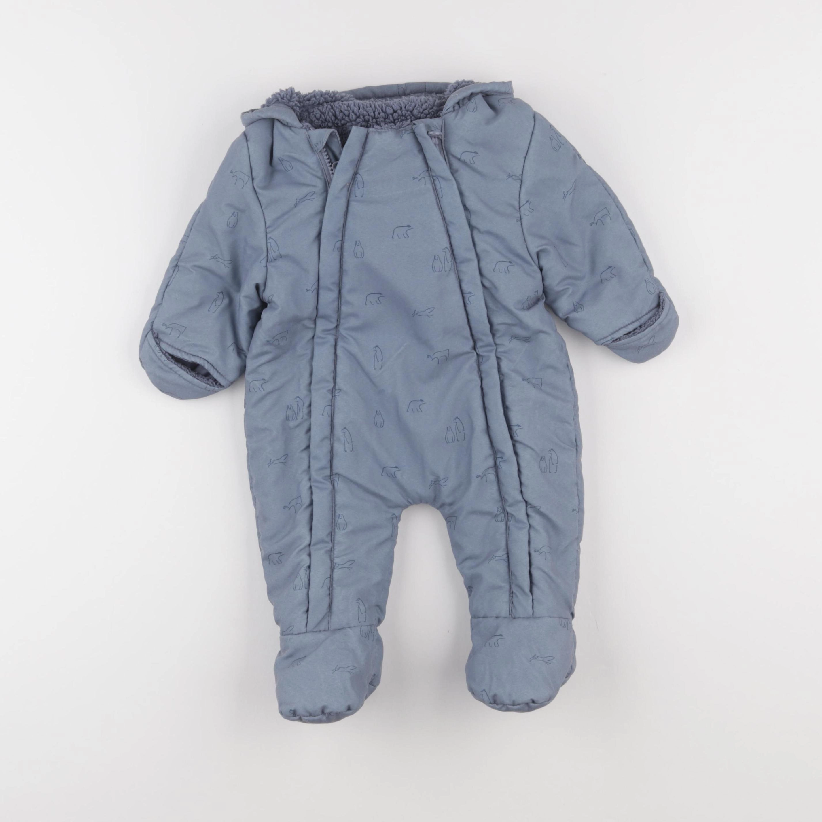 Vertbaudet - combi-pilote bleu - 3 mois