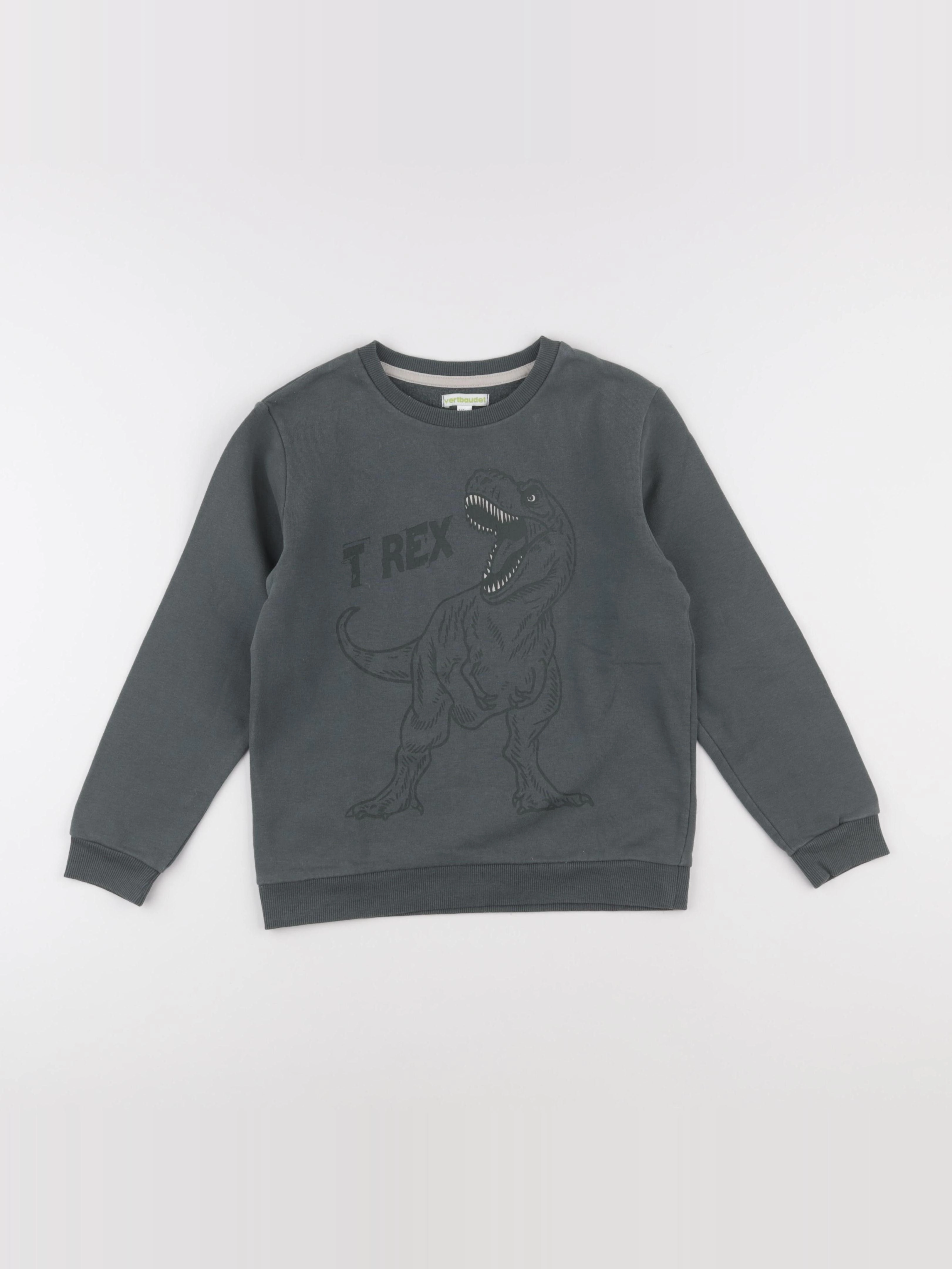 Vertbaudet - sweat vert - 10 ans