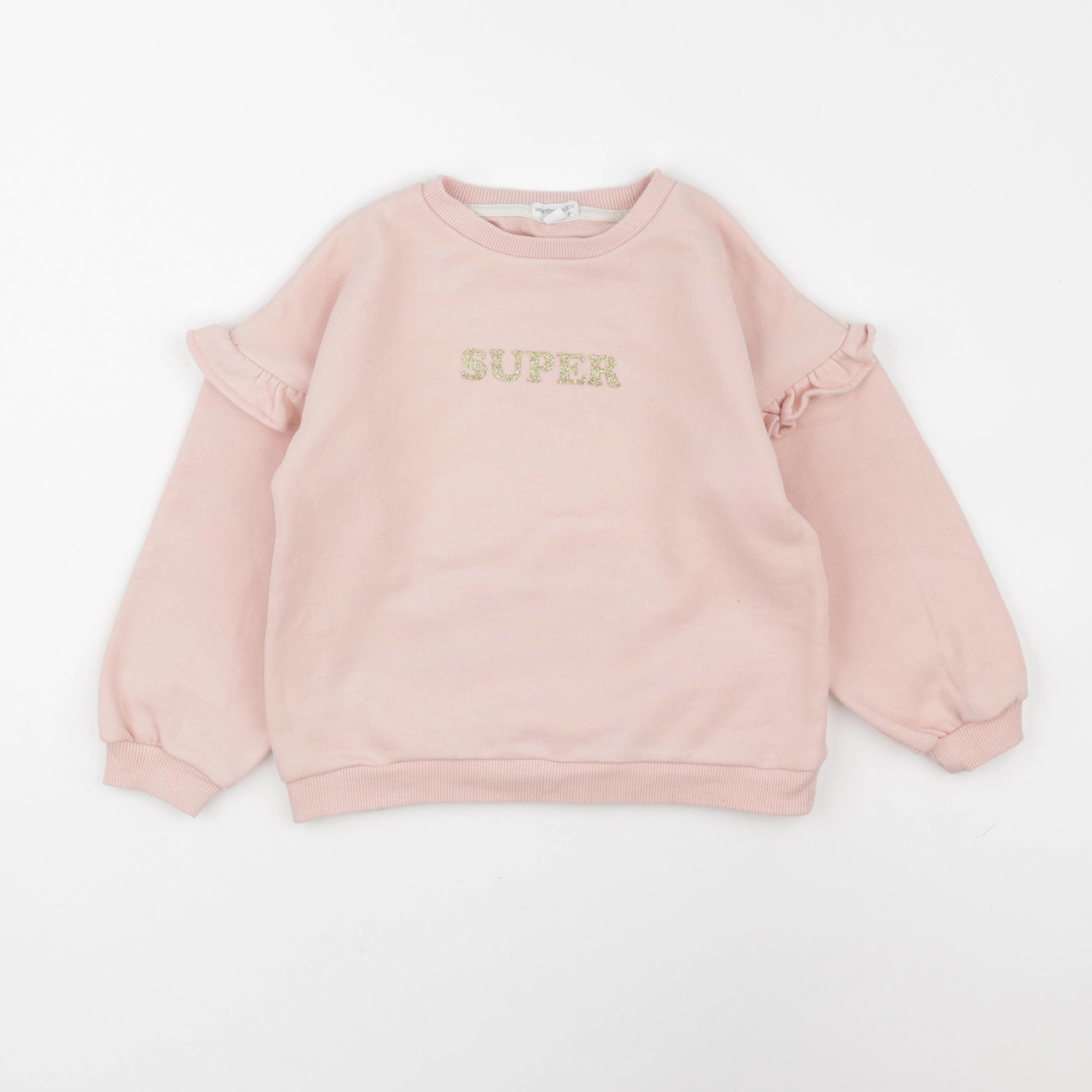 Vertbaudet - sweat rose - 6 ans