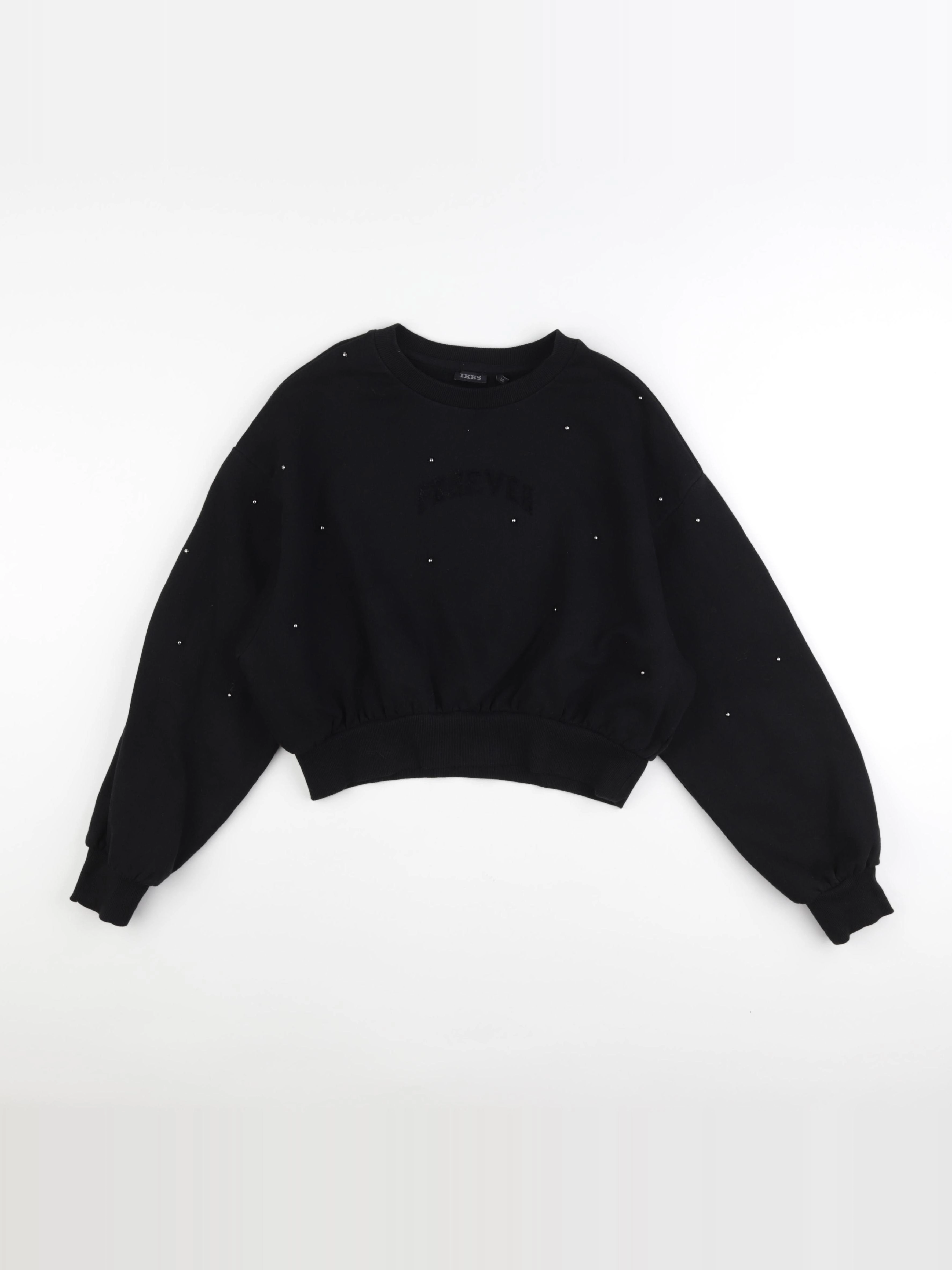 IKKS - sweat noir - 12 ans