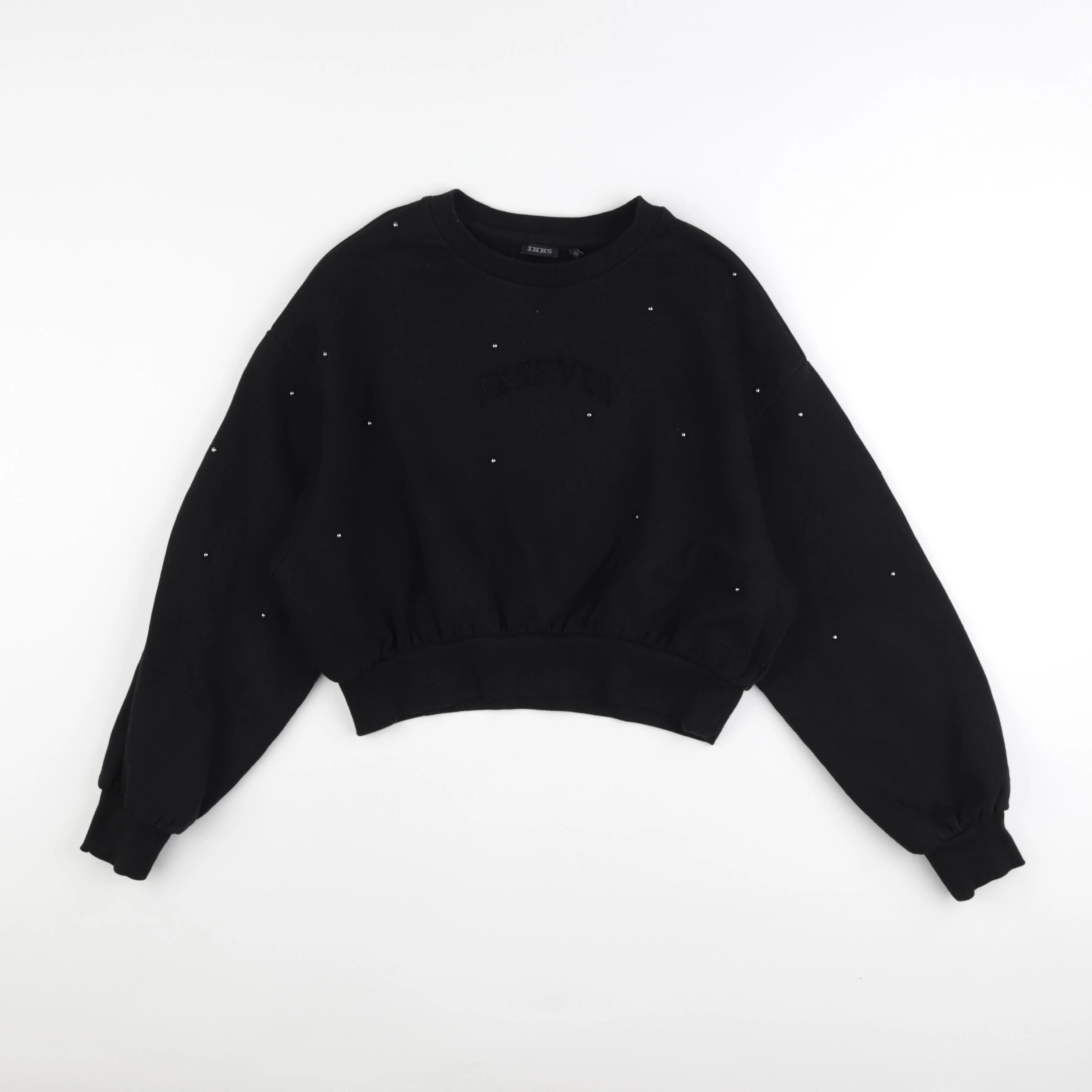 IKKS - sweat noir - 12 ans