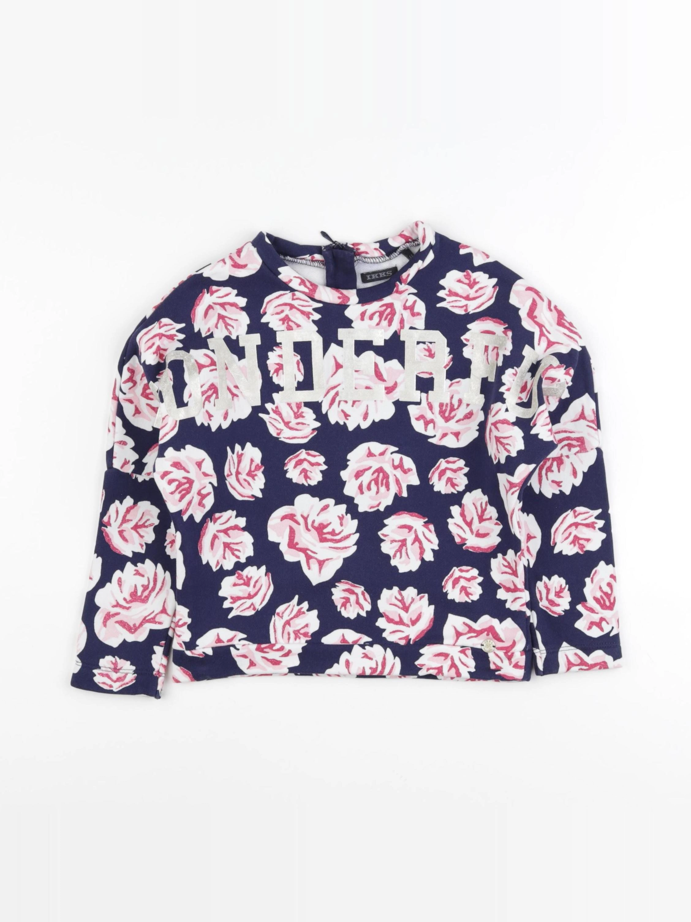 IKKS - sweat bleu - 6 ans