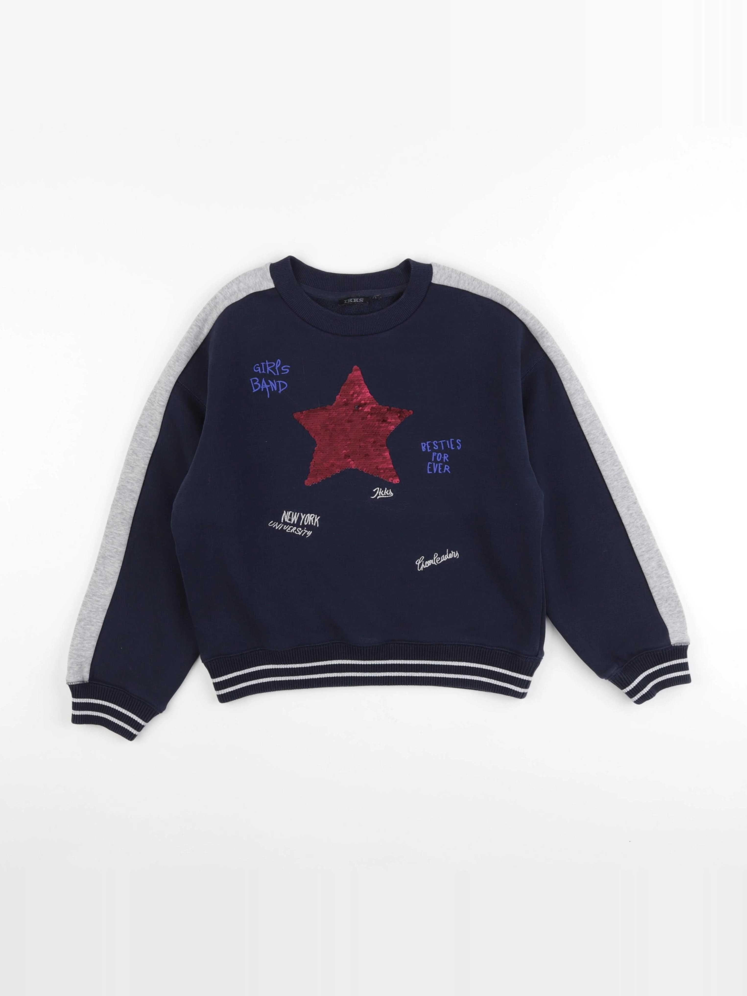 IKKS - sweat bleu - 10 ans