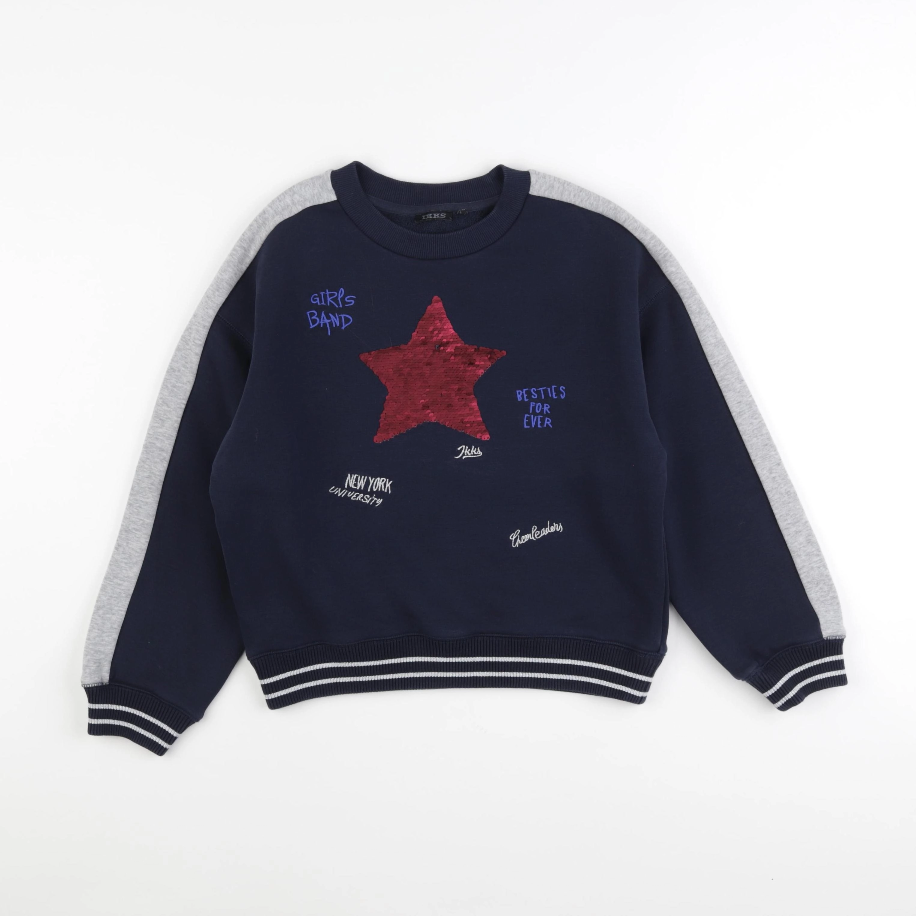 IKKS - sweat bleu - 10 ans