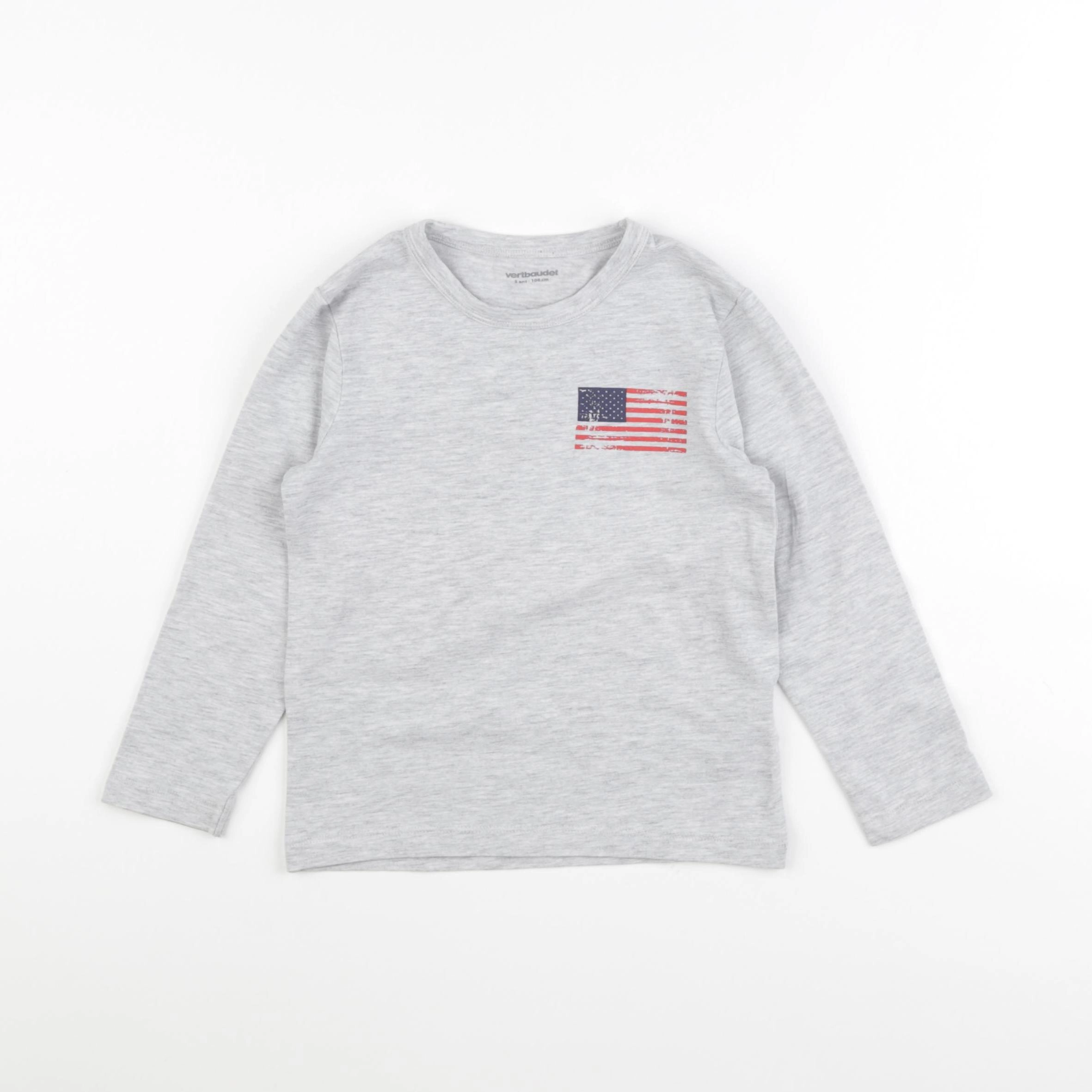 Vertbaudet - maillot de corps gris - 5 ans