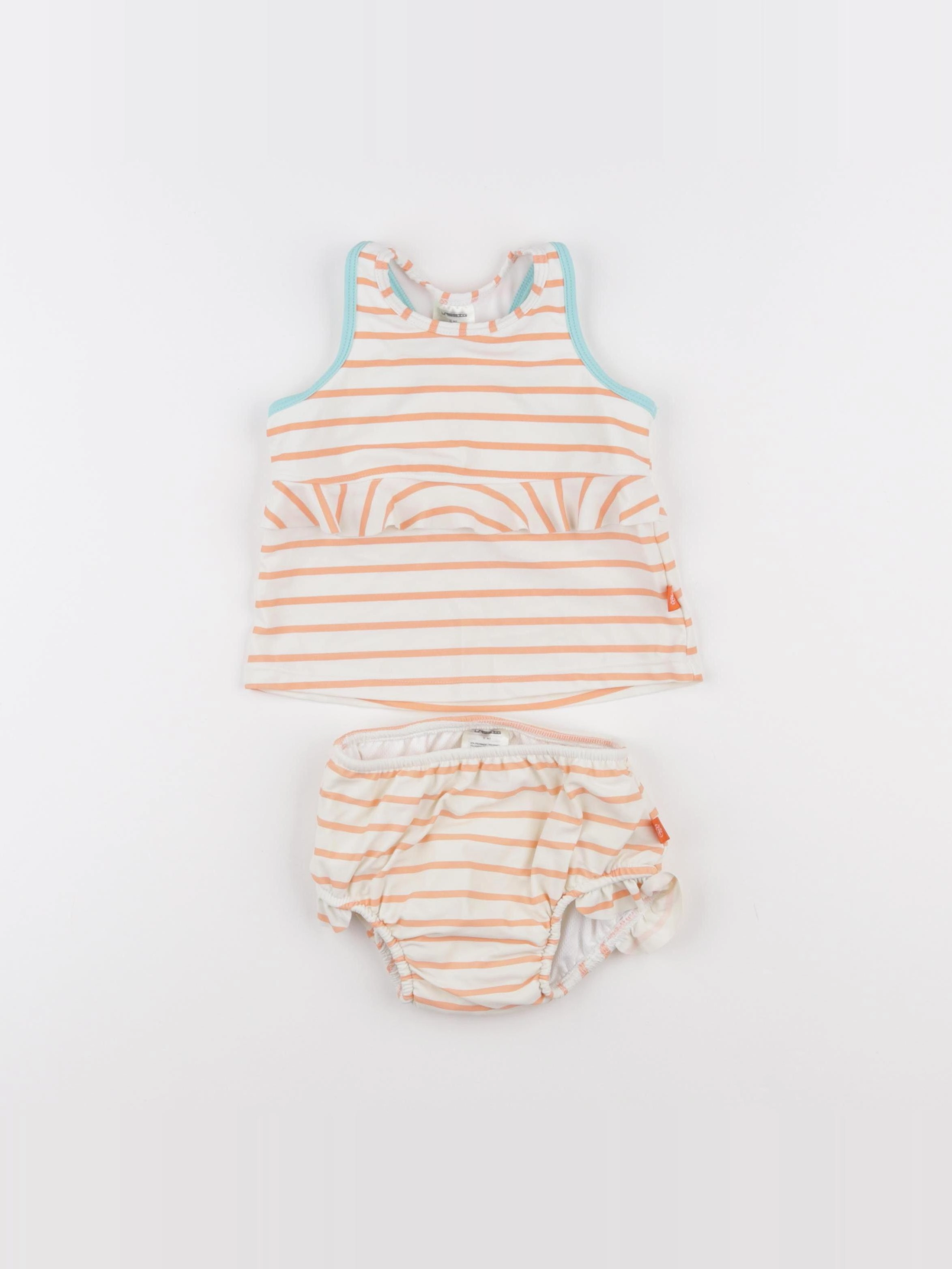 Lassig - maillot de bain blanc, orange - 12 mois