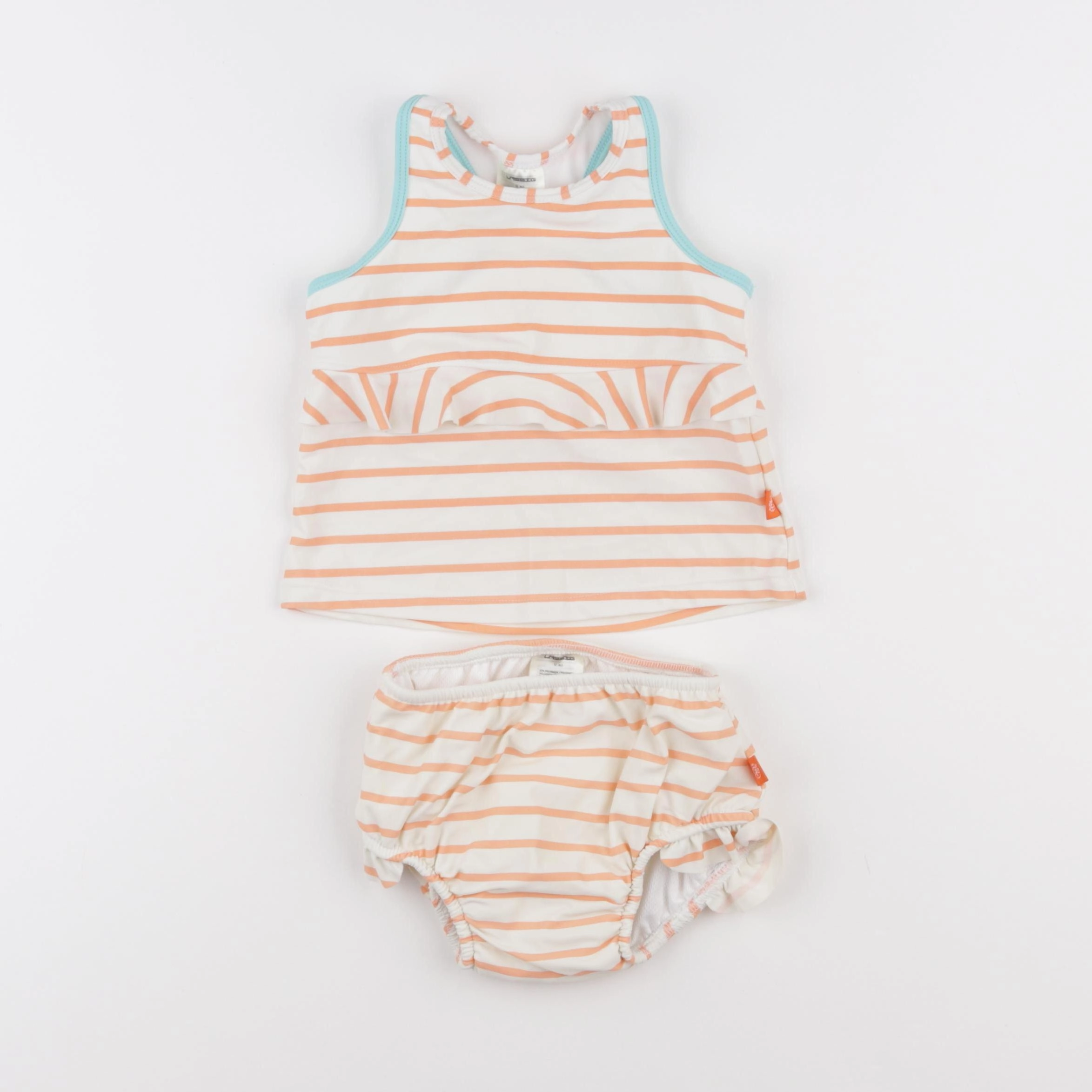 Lassig - maillot de bain blanc, orange - 12 mois