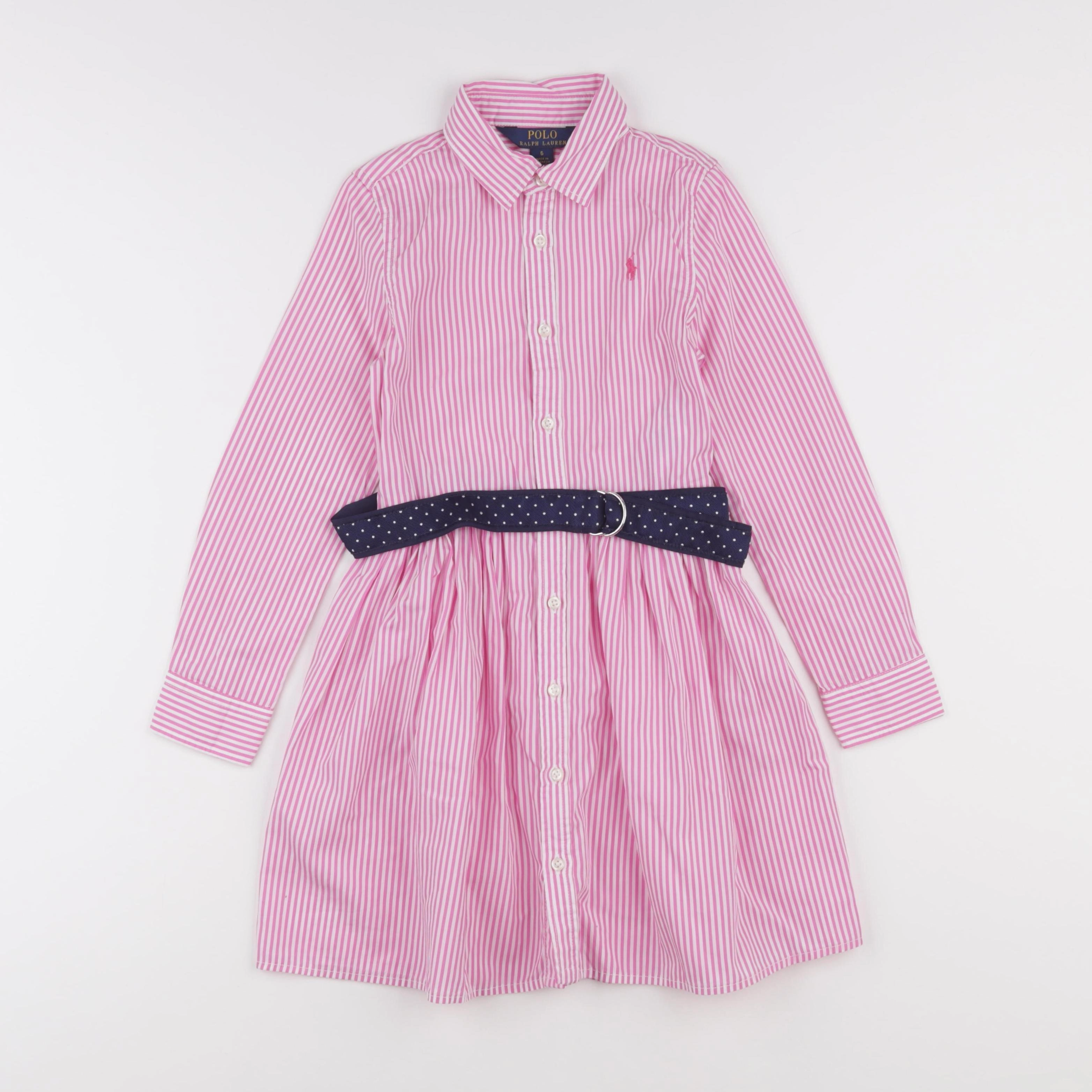 Ralph Lauren - robe rose - 6 ans