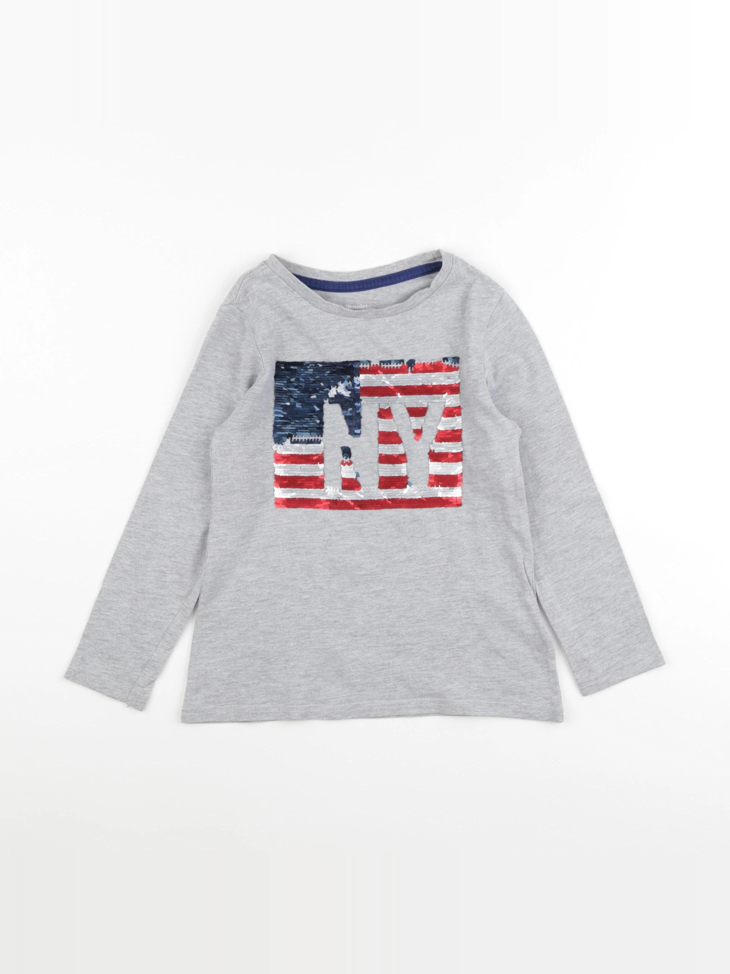 Vertbaudet - tee-shirt gris - 5 ans