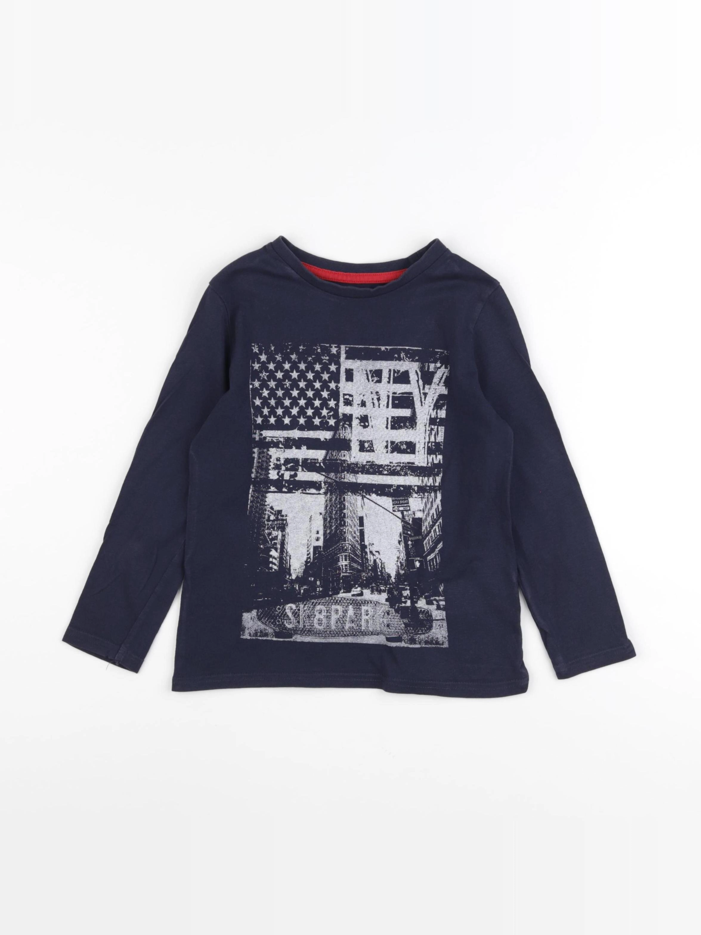Vertbaudet - tee-shirt bleu - 5 ans