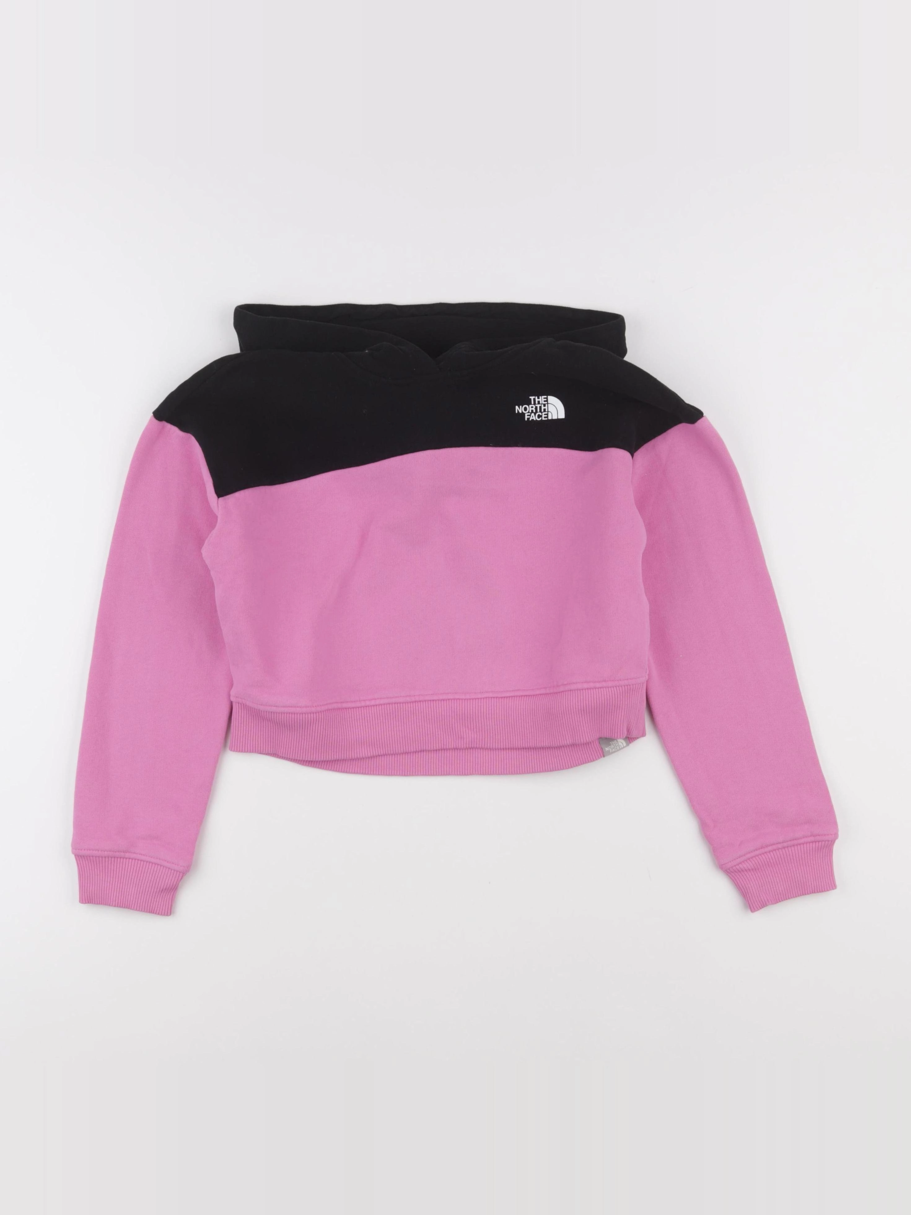 The North Face - sweat rose, noir - 10/12 ans