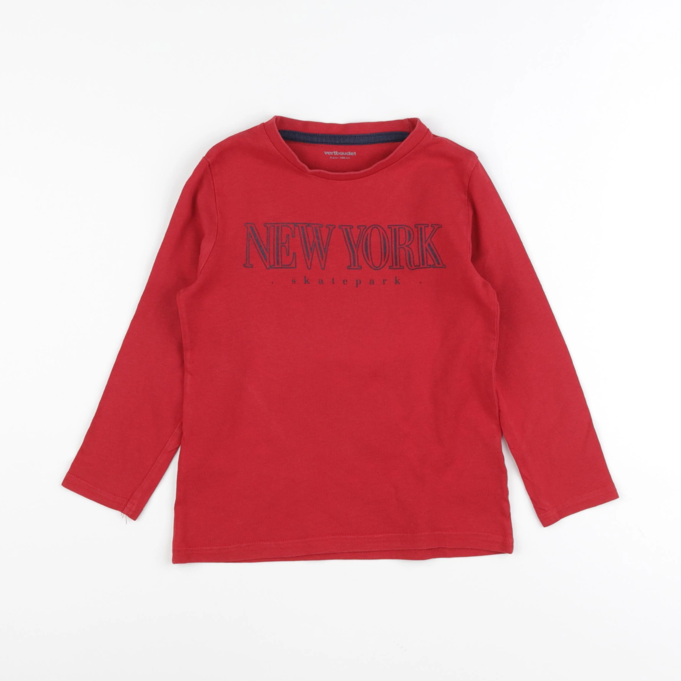 Vertbaudet - tee-shirt rouge - 5 ans