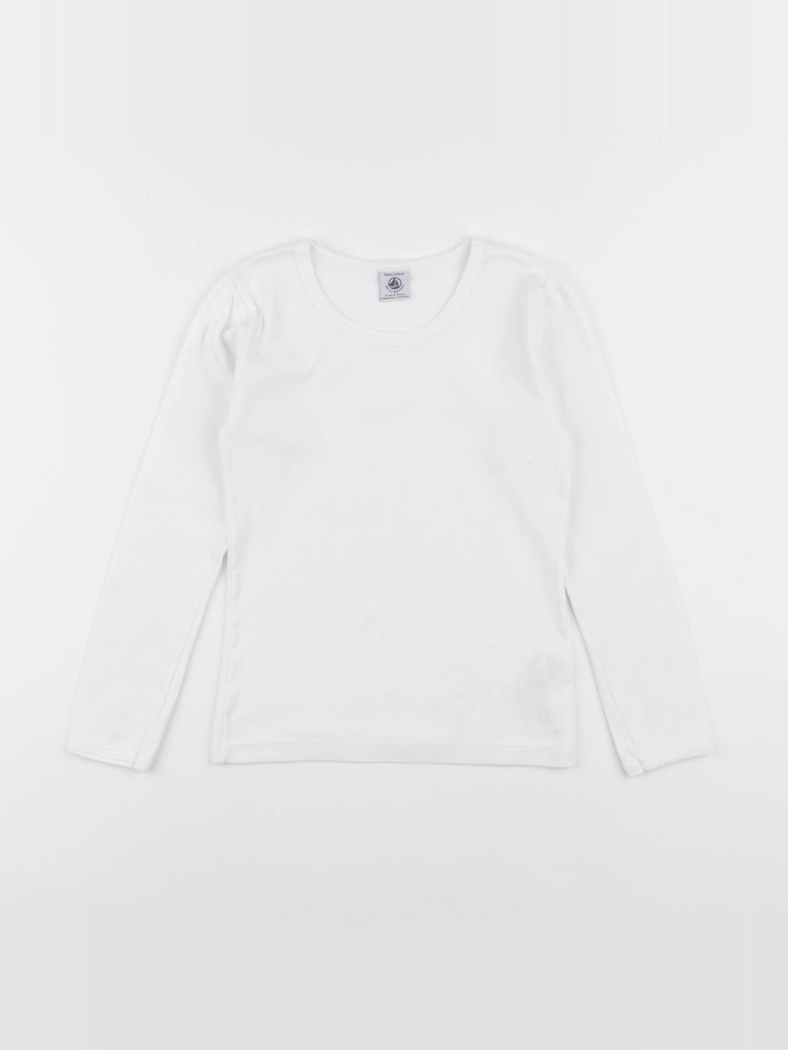 Petit Bateau - maillot de corps blanc - 8 ans