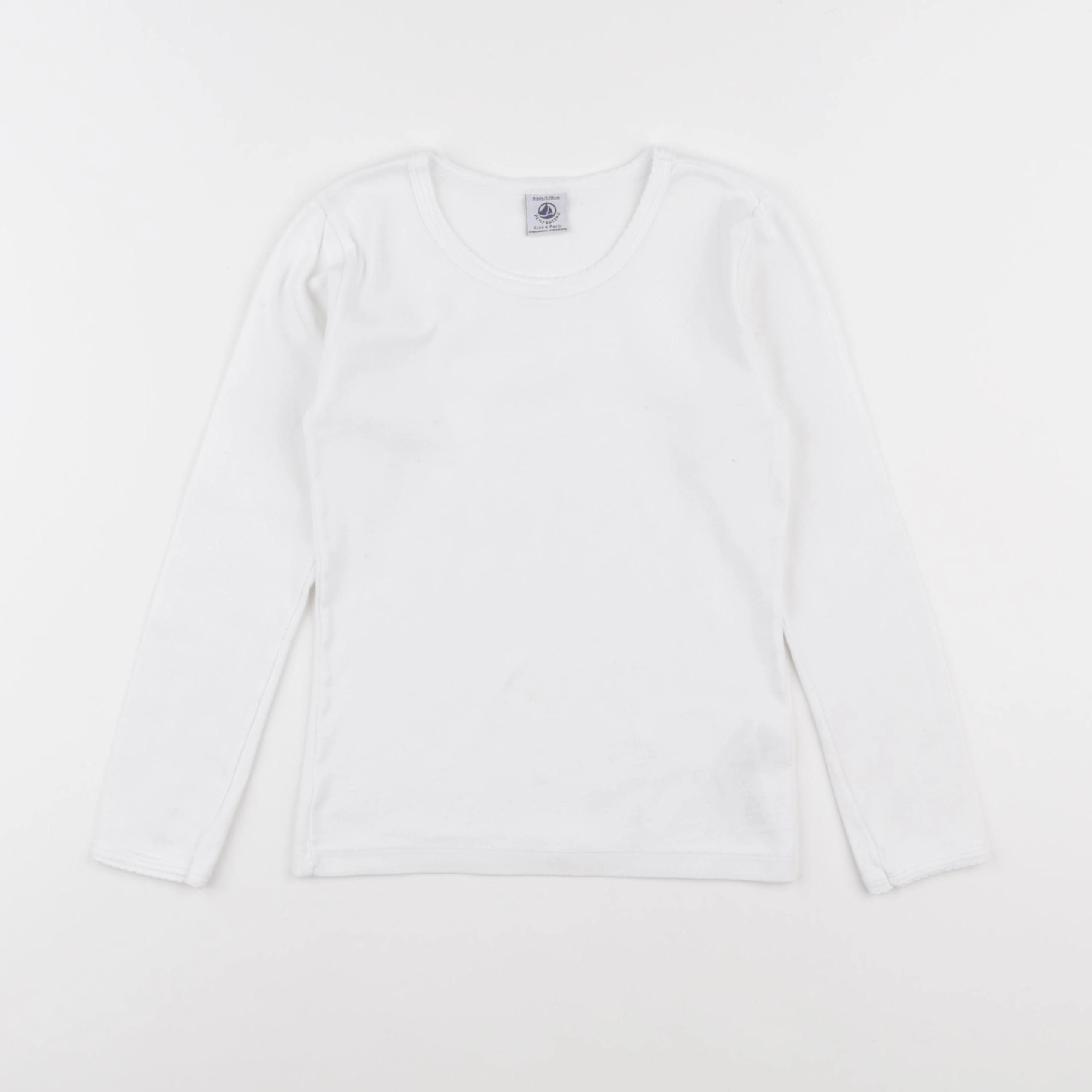 Petit Bateau - maillot de corps blanc - 8 ans
