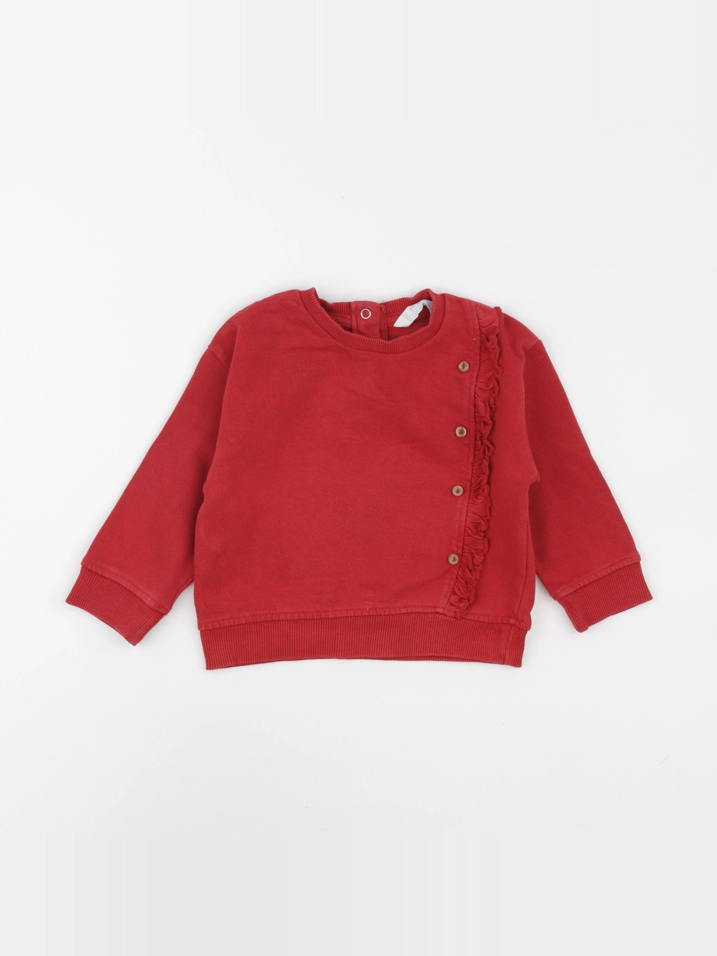 Mango - sweat rouge - 9/12 mois