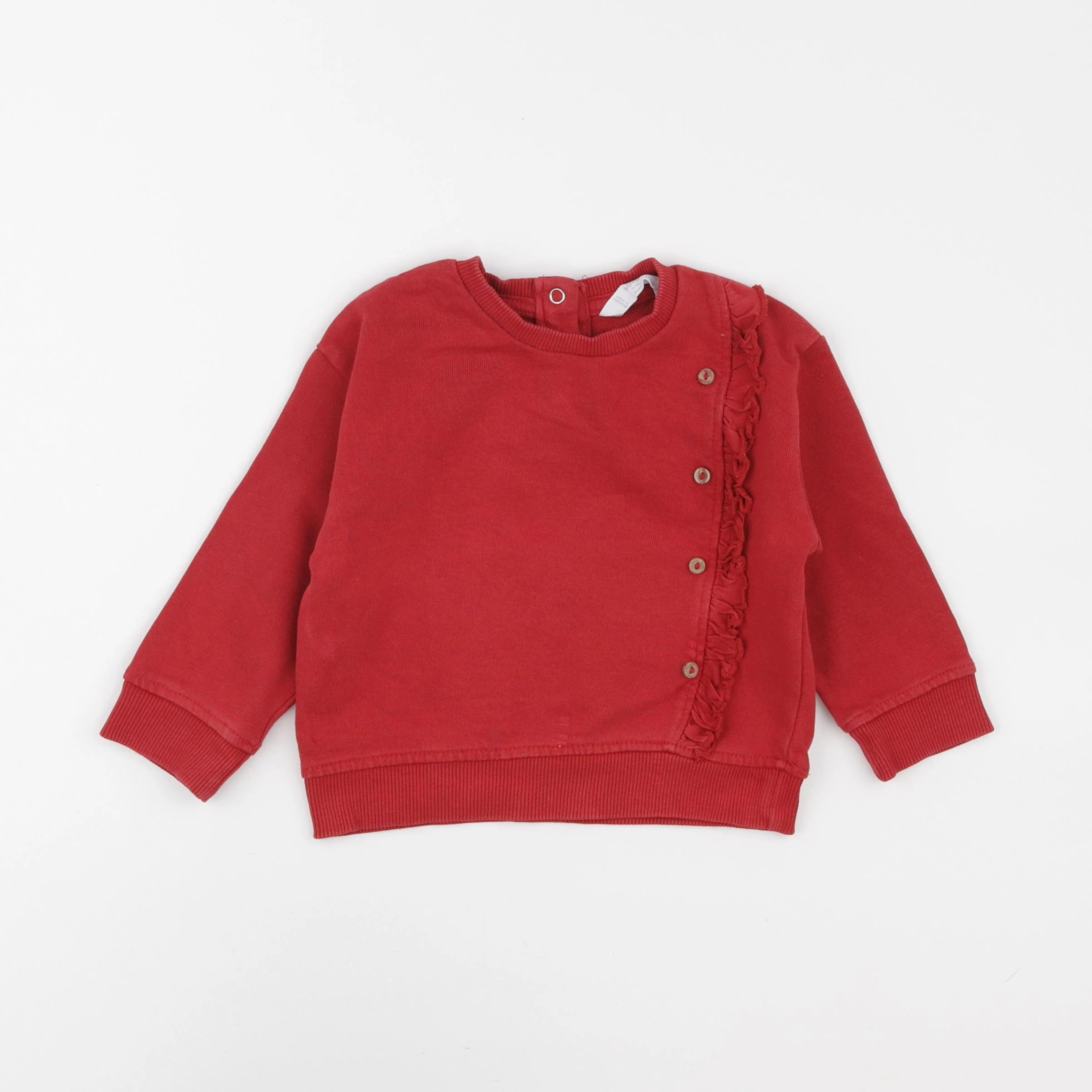 Mango - sweat rouge - 9/12 mois