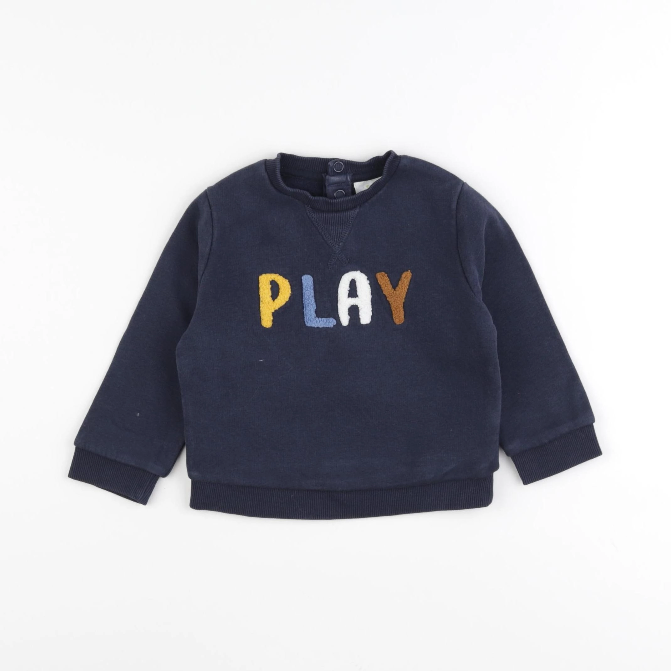 Tape à l'oeil - sweat bleu - 18 mois