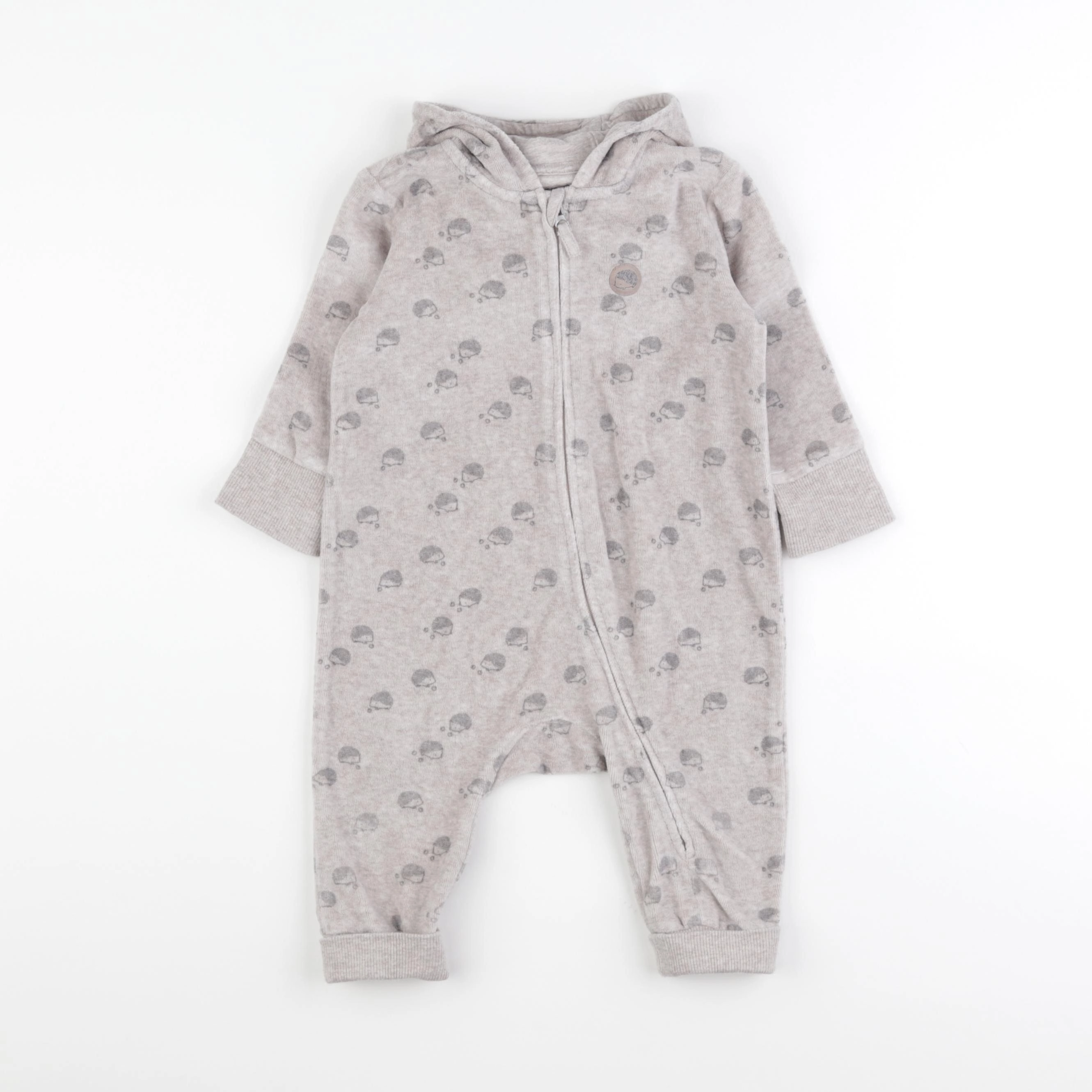 H&M - sur-pyjama gris - 6/9 mois