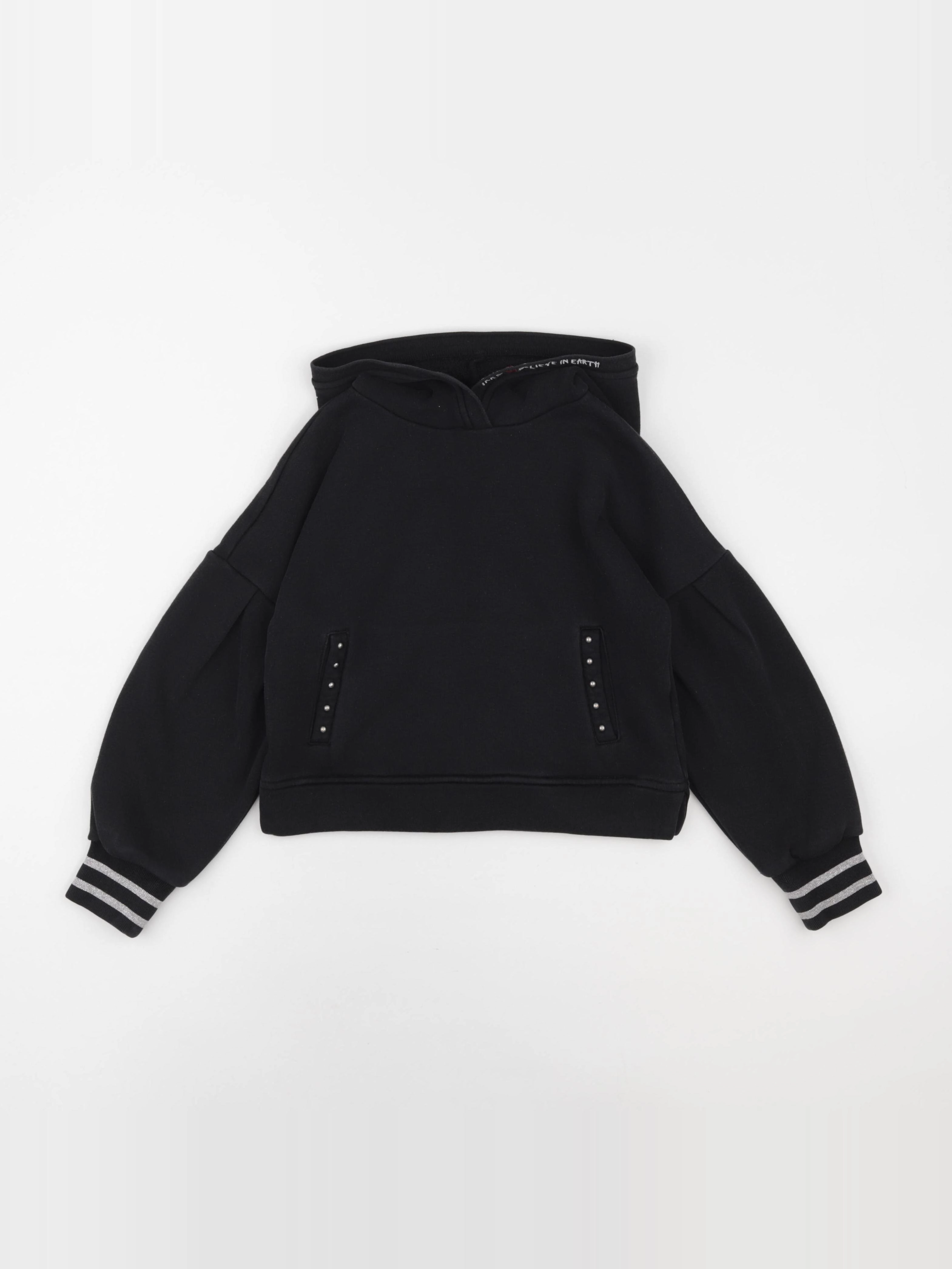 IKKS - sweat noir - 8 ans