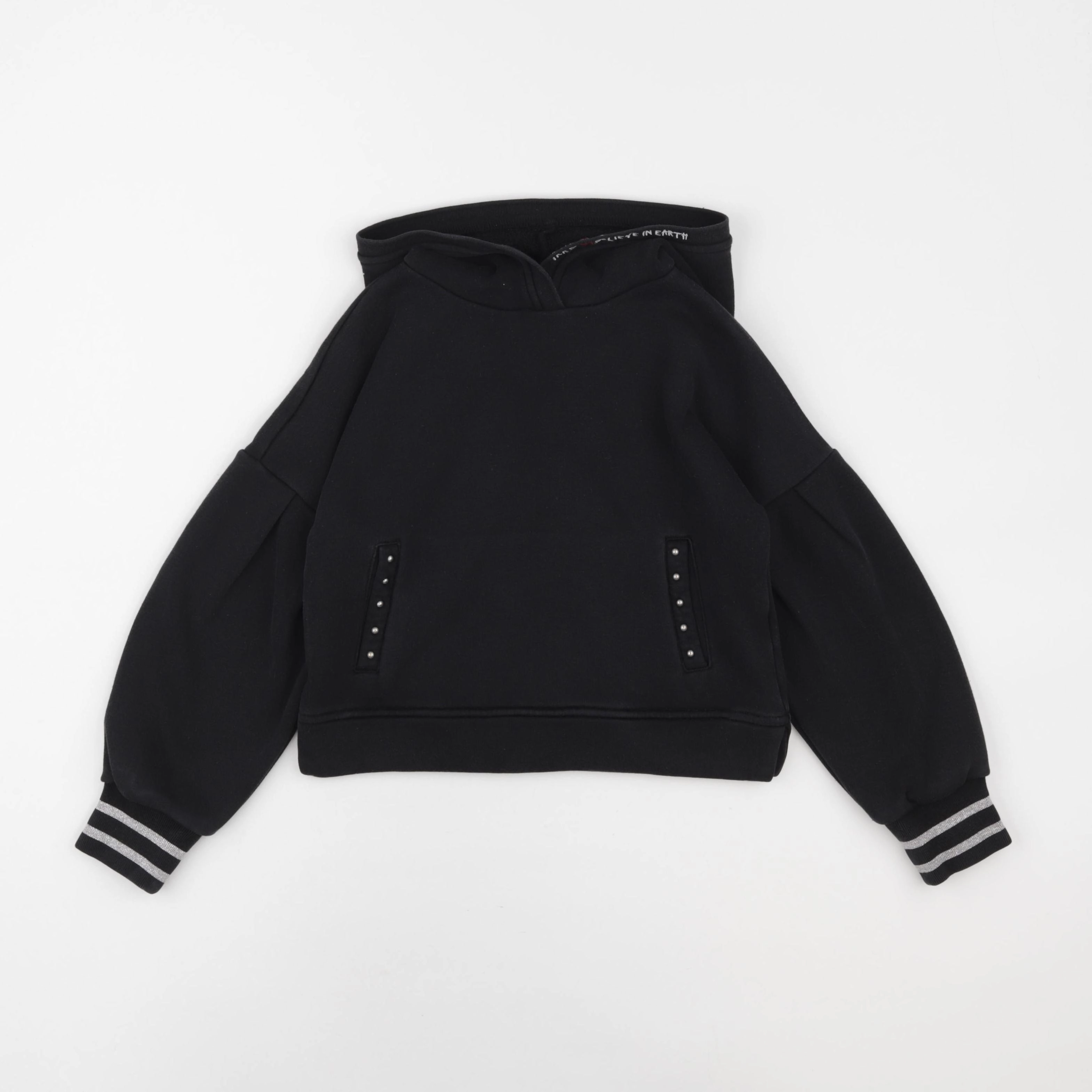 IKKS - sweat noir - 8 ans