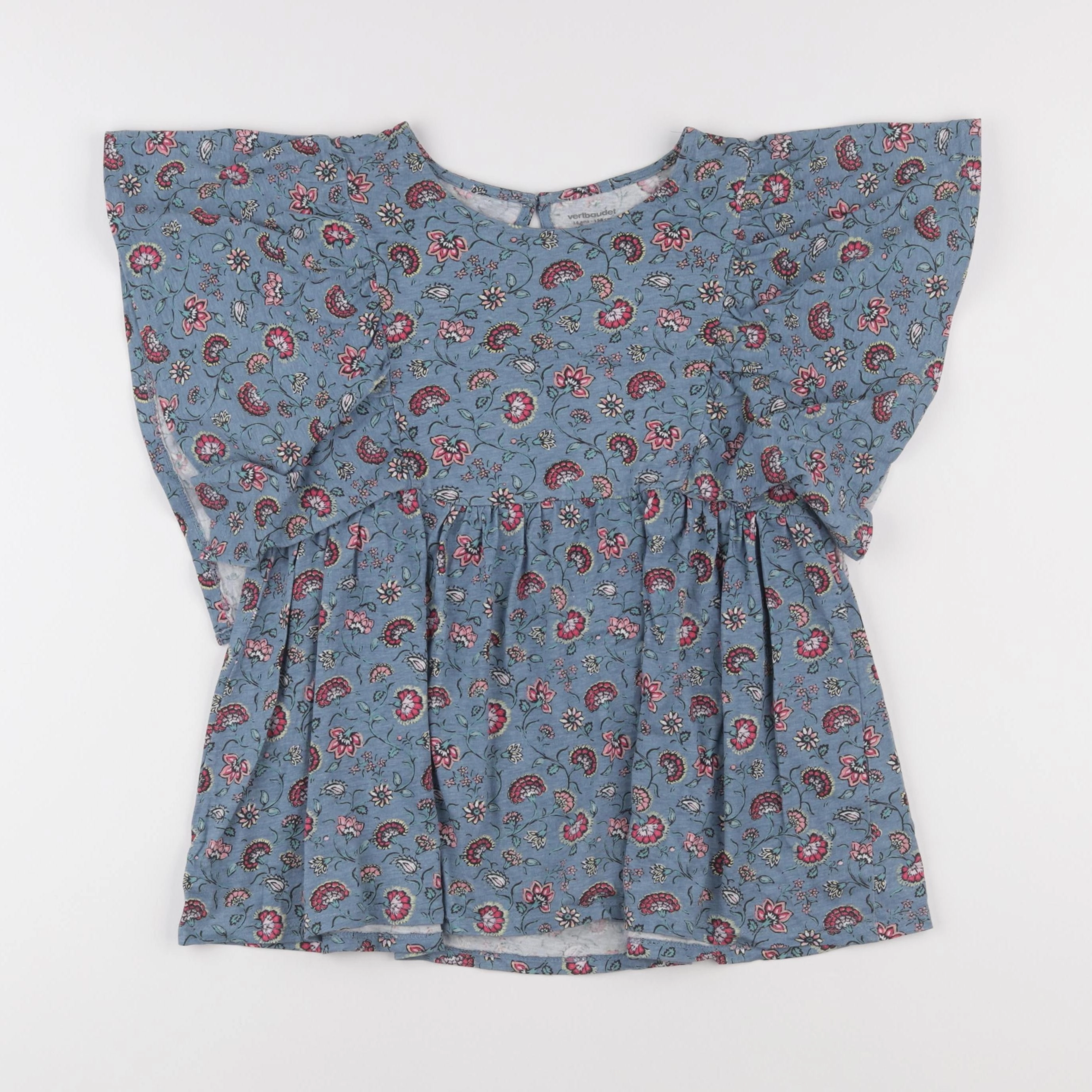 Vertbaudet - blouse bleu - 14 ans