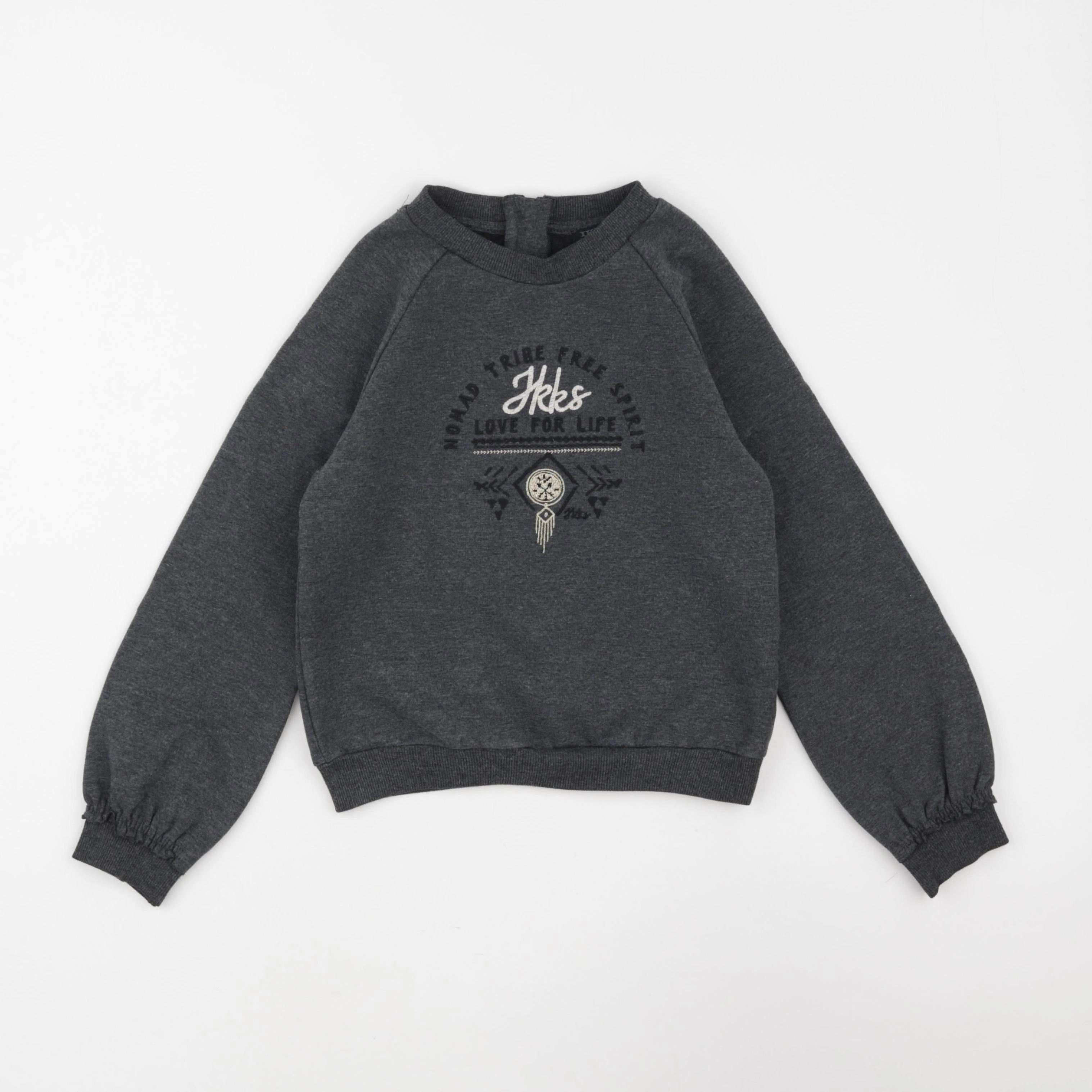 IKKS - sweat gris - 8 ans